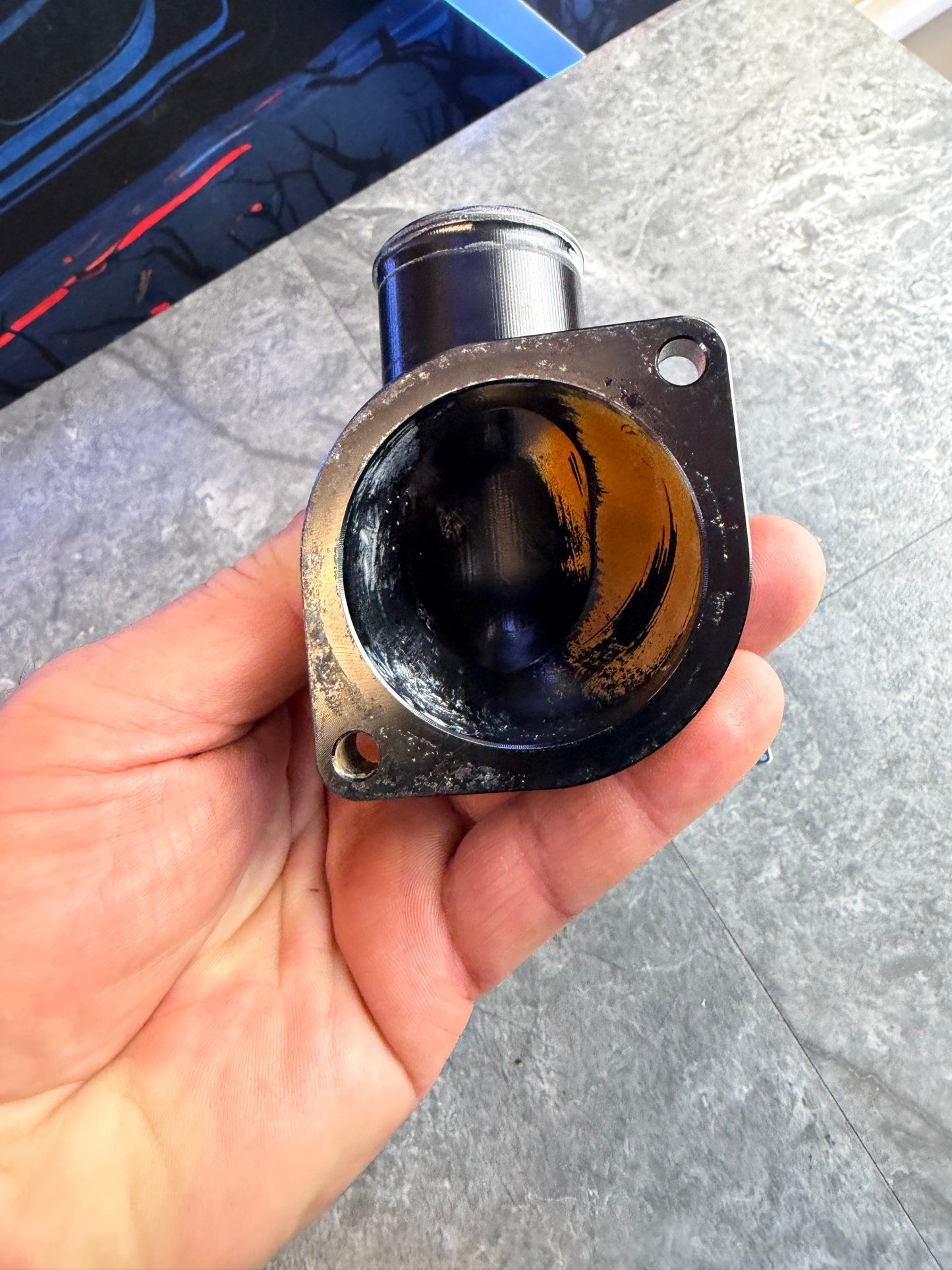 Torque solutions billet t stat housing Subaru STi & wrx EJ engines Impreza EJ257 ej205 ej255