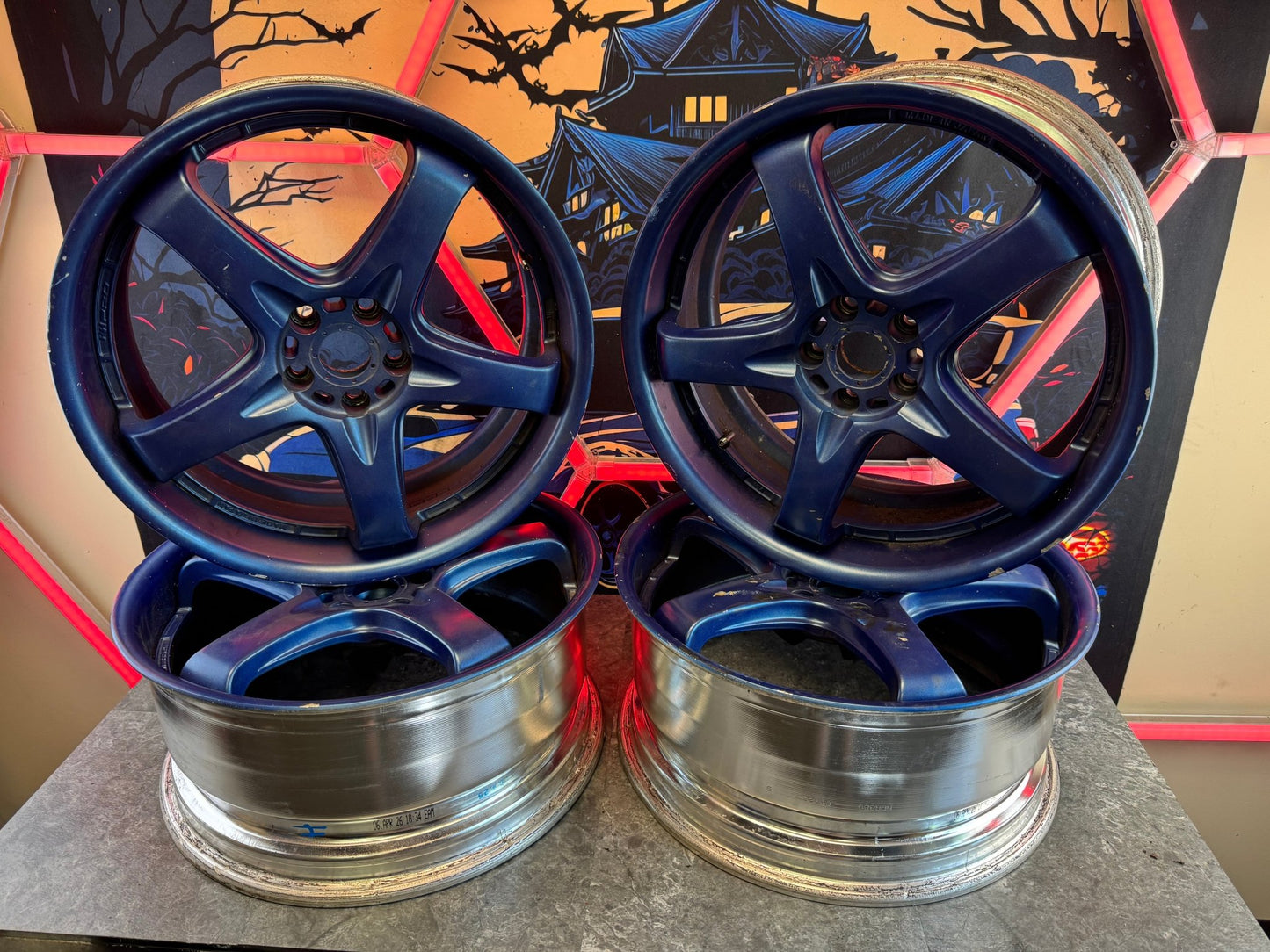 Racing Hart X Work RH R5 Pro Two Piece Welded Wheels Set Of 4 18x8.5 +35 5x100
