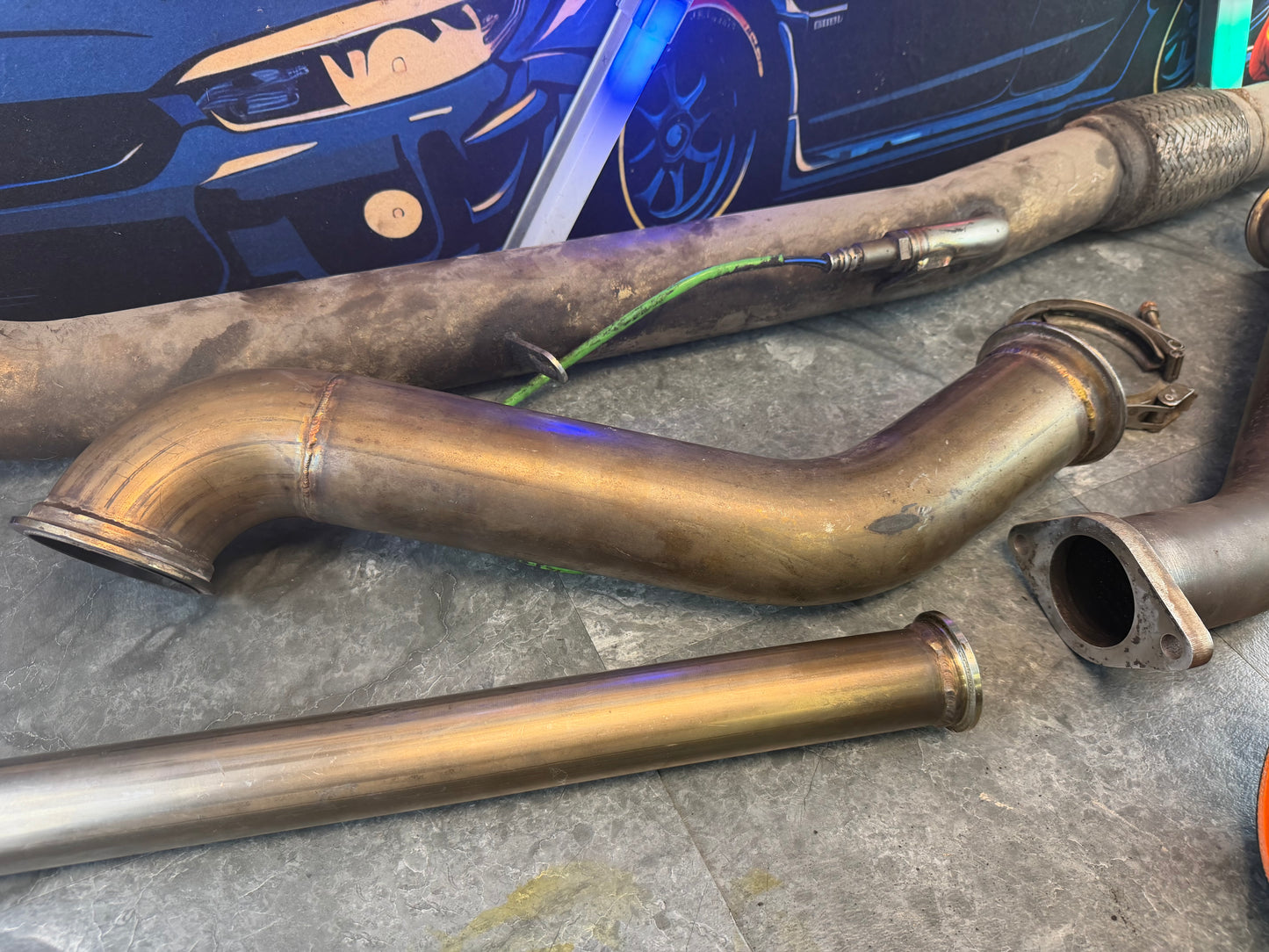 ETS extreme turbo systems rotated turbo kit 08-14 Subaru STi ej247 w/ up pipe , down pipe, ETS cold air intake