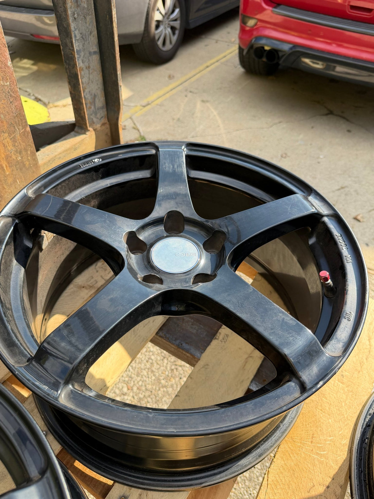Enkei Kojin 17x8 +45 5x114.3 Wheels for 2005-2018 Subaru WRX STI