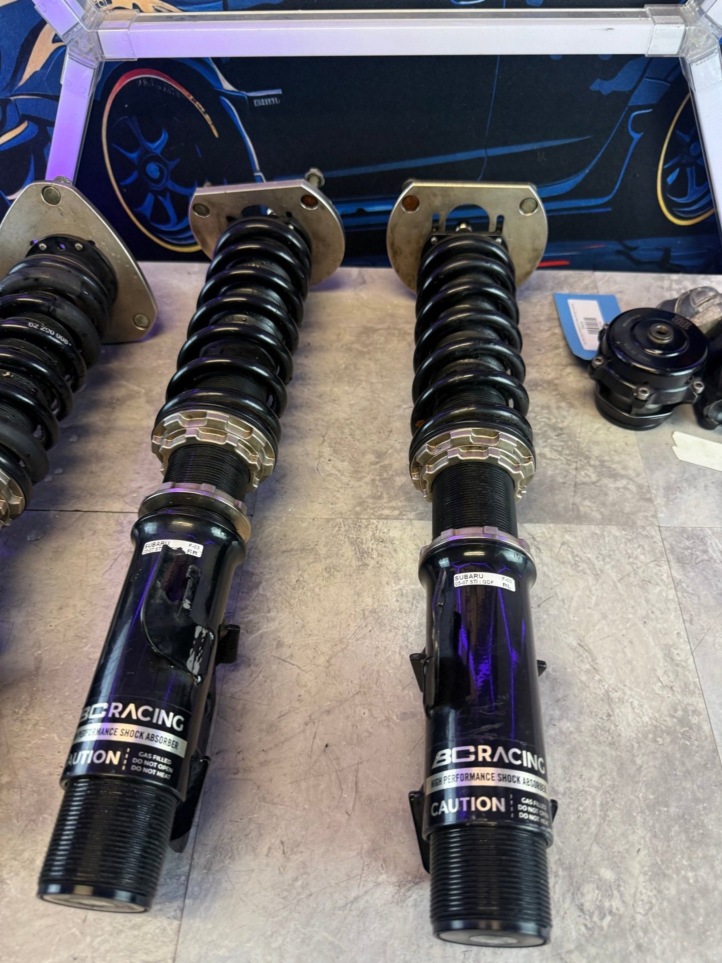 BC BR coil over suspension coilovers coilover Subaru STi 2005-2007 05-07 5x114