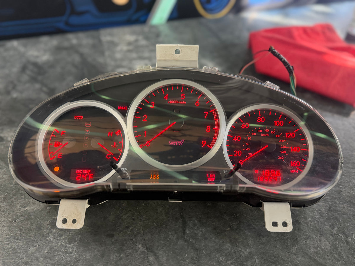 2005-2007 Subaru STi OEM Gauge Cluster DCCD Instrument Cluster WRX Swap