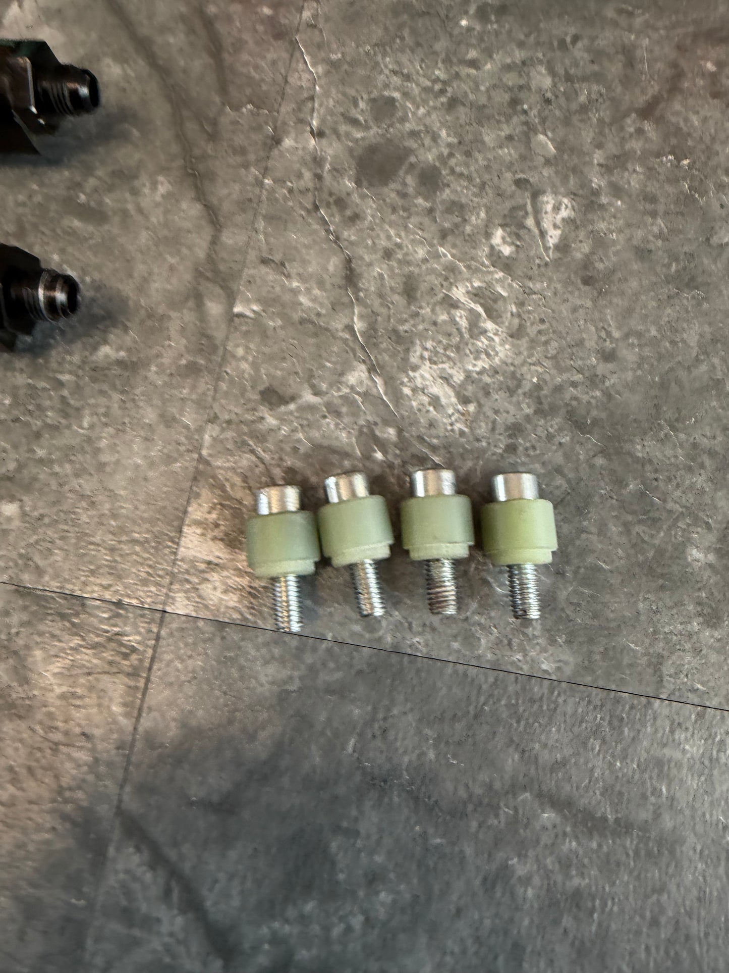 IAG v2 billet black Subaru STi & wrx top feed fuel rails & fittings w/ spacers and bolts