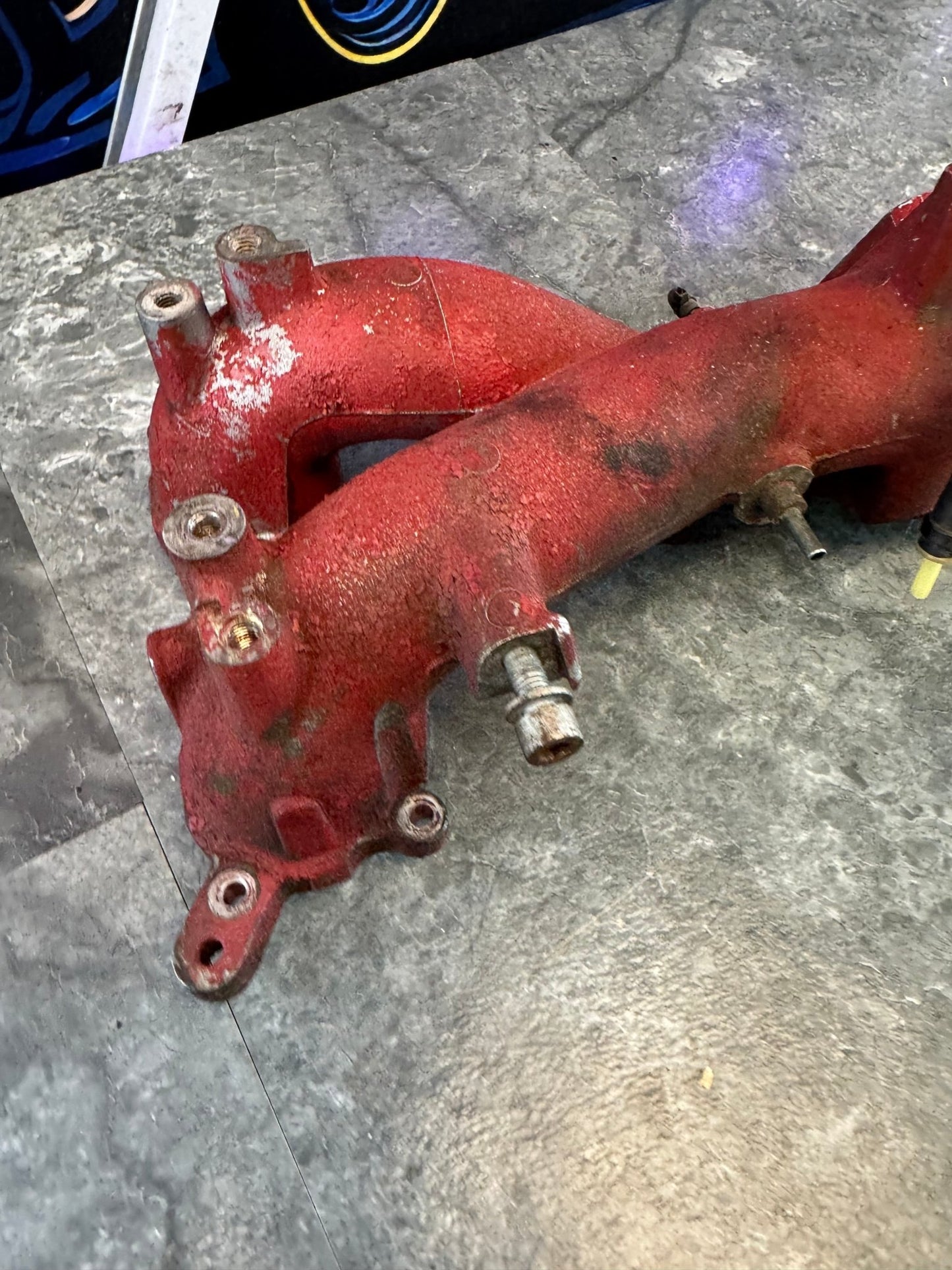 2004-2007 Subaru Impreza WRX STi OEM Intake Manifold Assembly Red