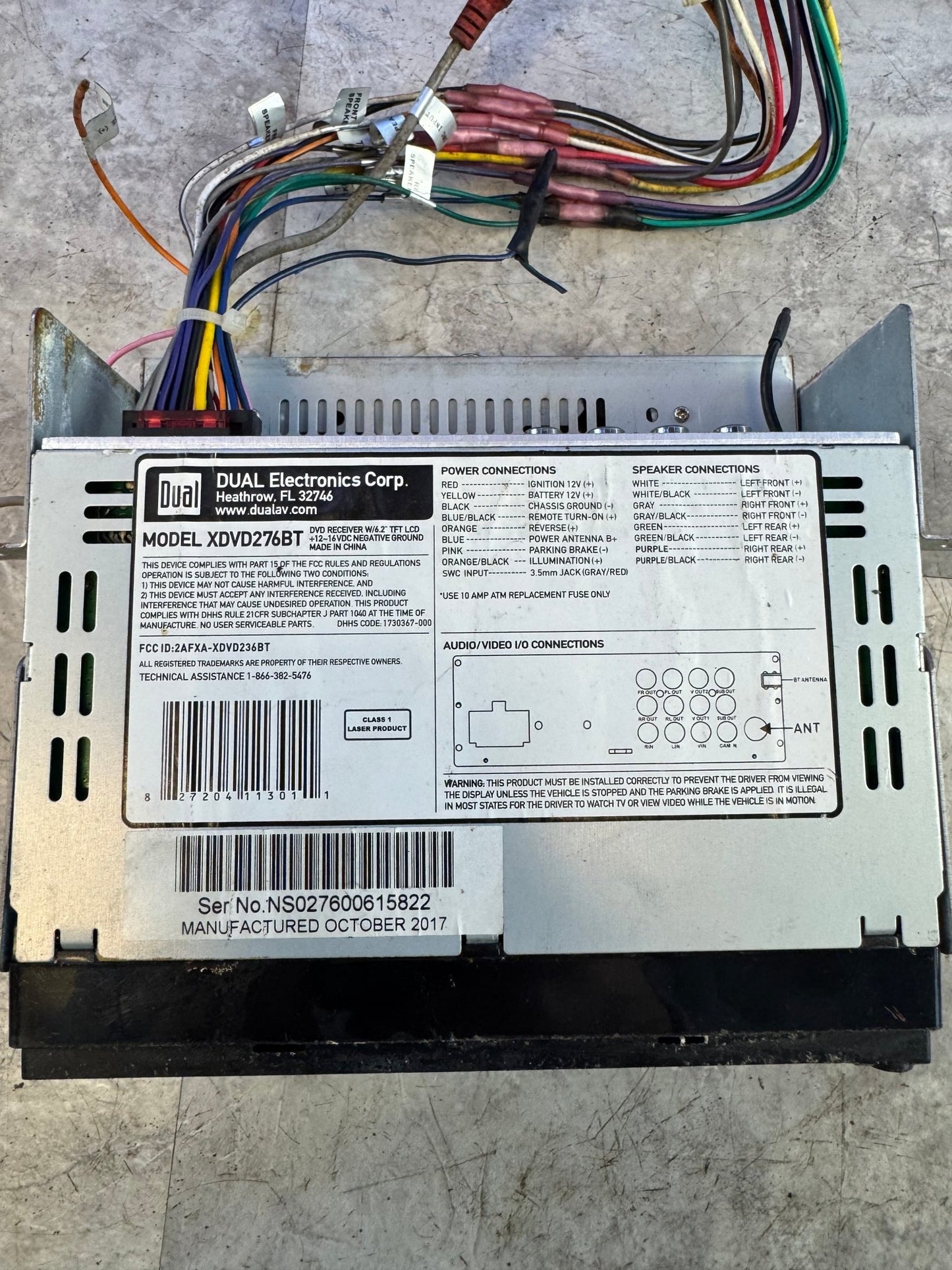 Subaru Dual Double Din Headunit Harness B5