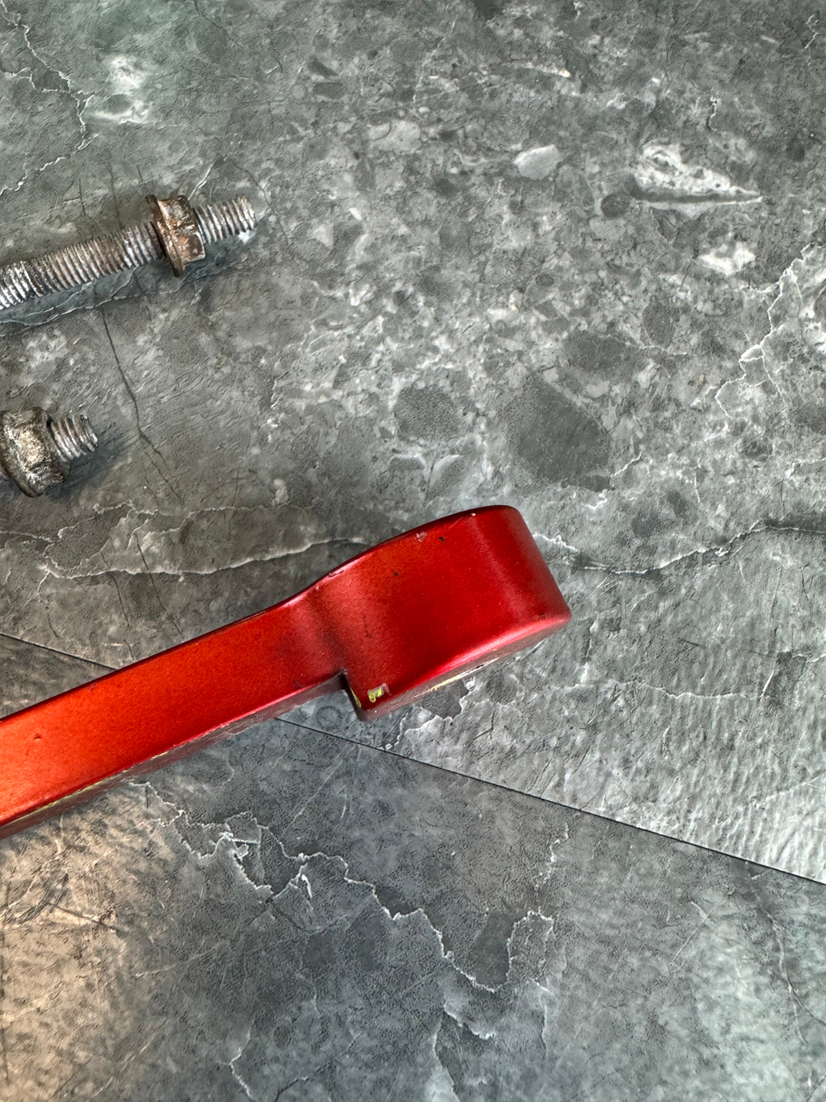 2004-2021 Subaru Impreza WRX STi Aftermarket Billet Aluminum Battery Tiedown Hold Down Red