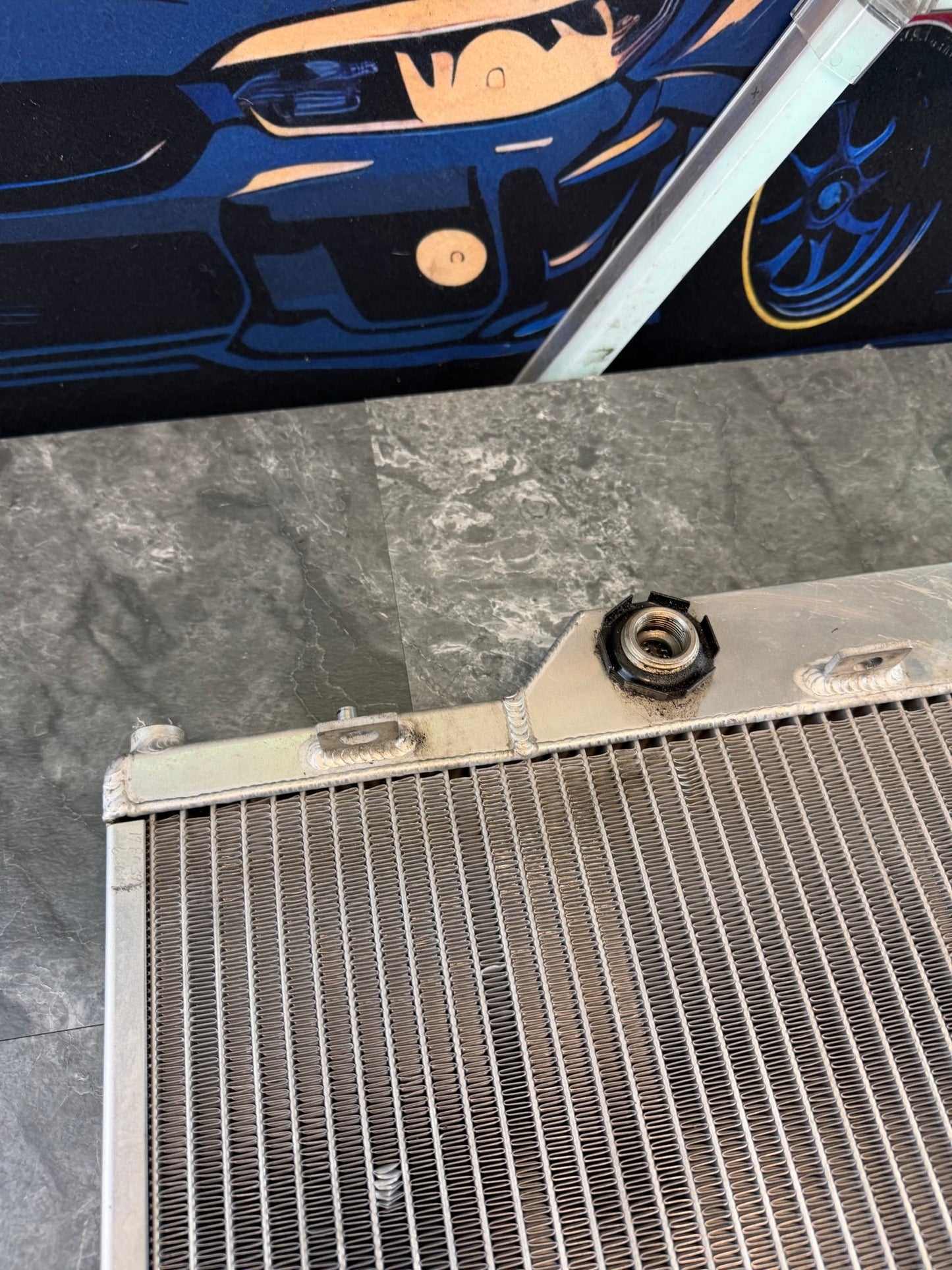 RON DAVIS racing products MASSIVE radiator 08 + Subaru STi ej257 wrx 1” wide twin row