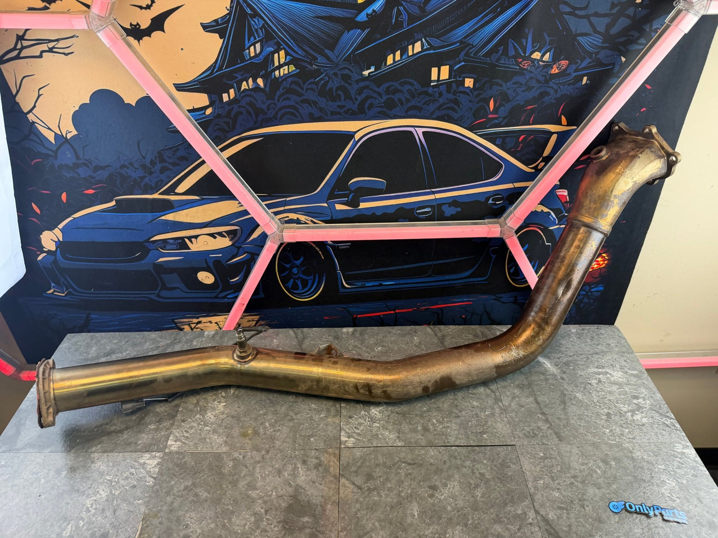 INVIDIA catless downpipe 08-21 STi 08-14 wrx Subaru ej255 ej255 bellmouth 2 o2 bungs