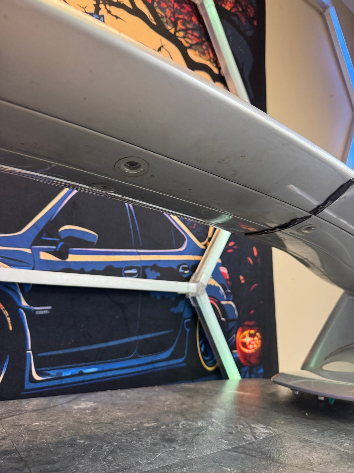 2008-2014 Subaru WRX STi Sedan OEM Rear Trunk Wing Spoiler Splitter Assembly