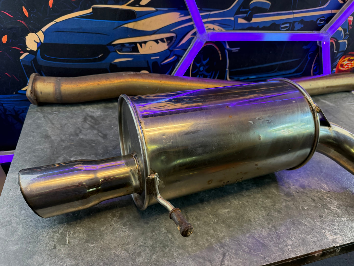 SPT oem optional catback exhaust system 3” Subaru STi 2004 - 2007 & wrx 2002 - 2007