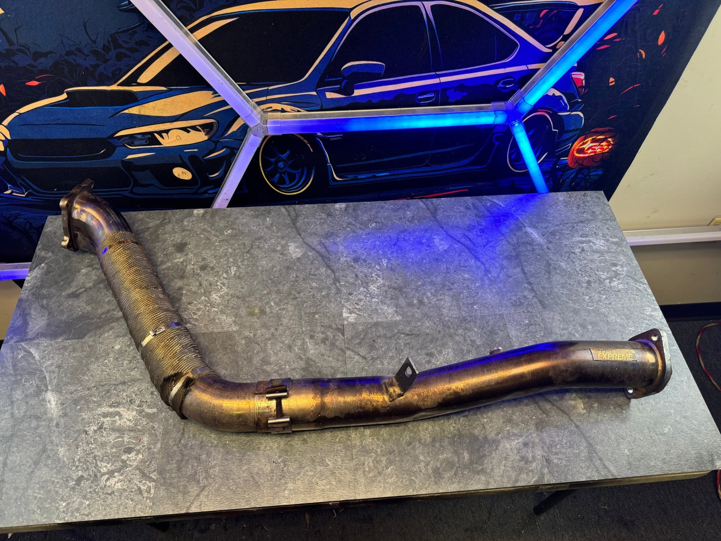 2002-2007 Subaru WRX / 2004-2007 Subaru WRX STi Tomei Catless Bellmouth Extreme ST Performance Dual Bung Downpipe