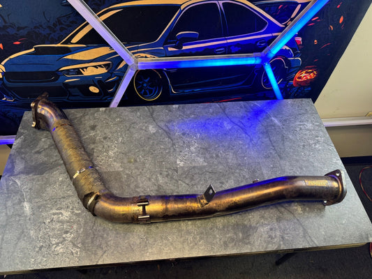 2002-2007 Subaru WRX / 2004-2007 Subaru WRX STi Tomei Catless Bellmouth Extreme ST Performance Dual Bung Downpipe N5