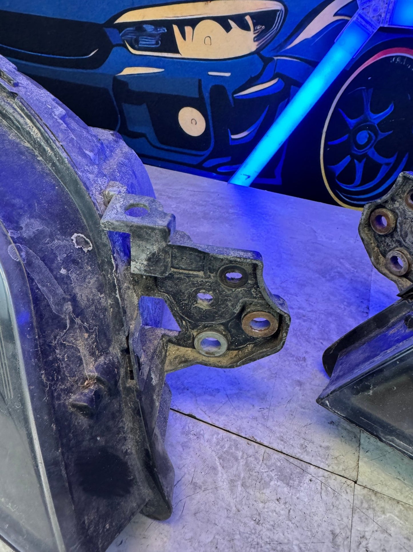 2006-2007 Subaru Impreza WRX STi Aftermarket LED Bar Headlight Pair Assembly B2