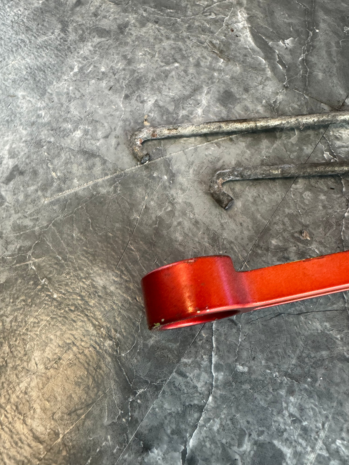 2004-2021 Subaru Impreza WRX STi Aftermarket Billet Aluminum Battery Tiedown Hold Down Red