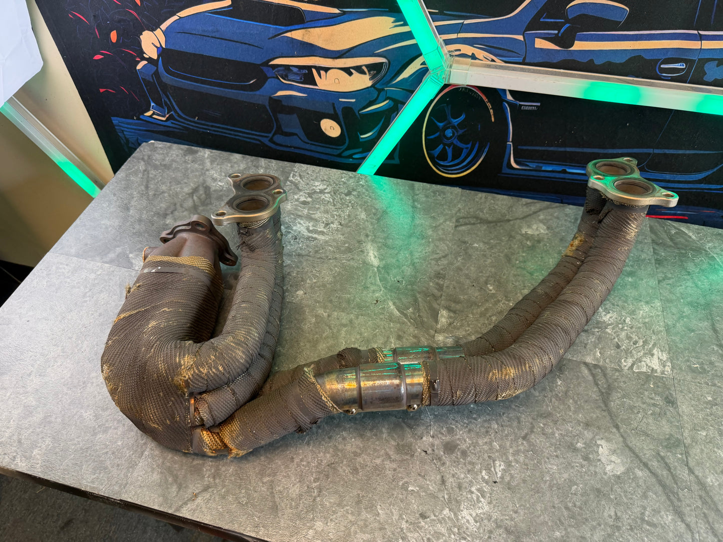 TOMEI UELH unequal length header 3 bolt SUBARU STi & WRX EJ257 EJ255 turbo exhaust manifold