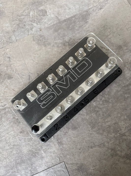 Steve Meade SMD 8 Spot OCTO ANL Fuse Holder Heavy Duty Distribution Block PVC G1