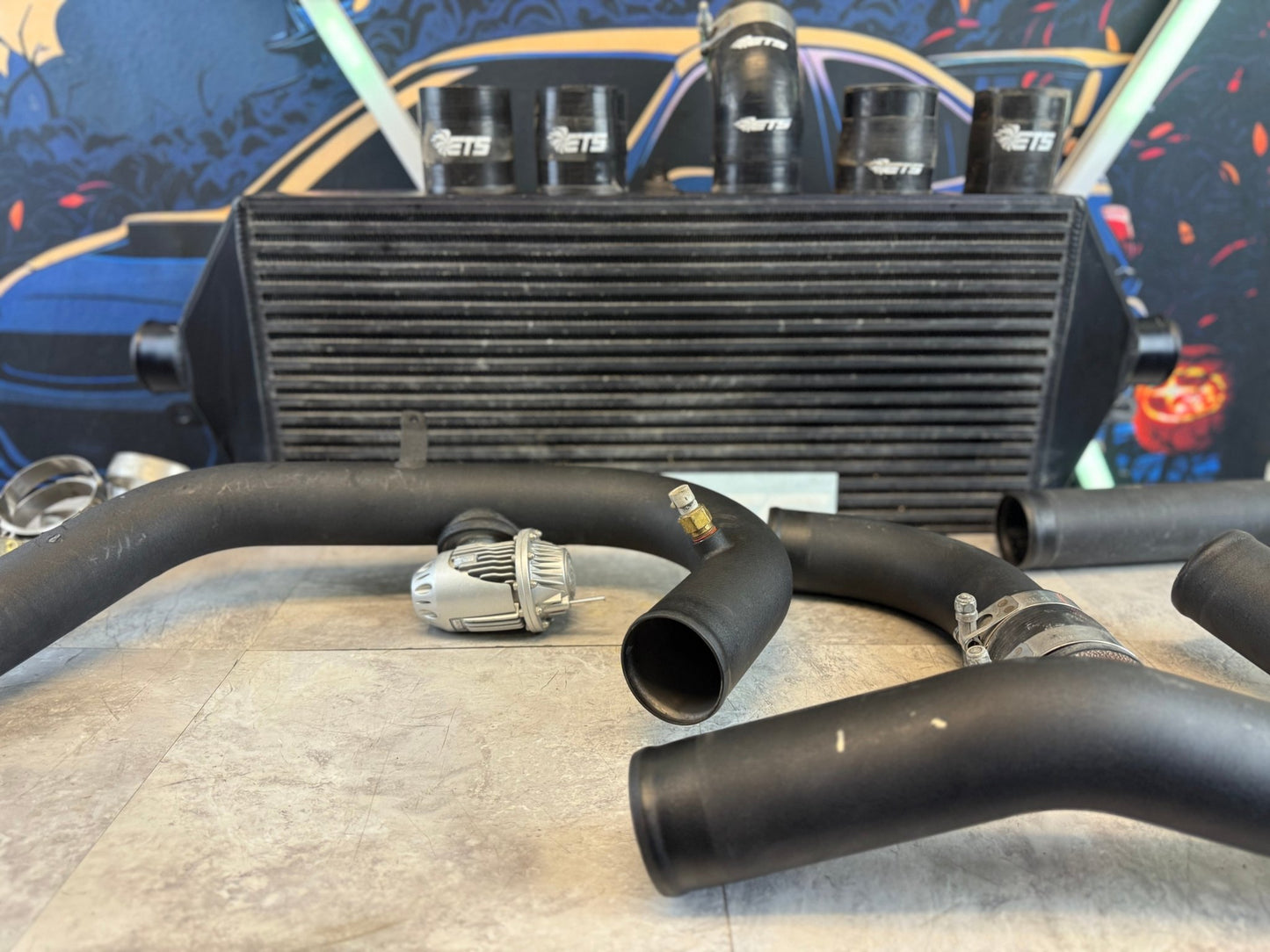 ETS extreme turbo systems FMIC kit 3.5” core 2015-2021 Subaru STi ej257 w/ hks bov