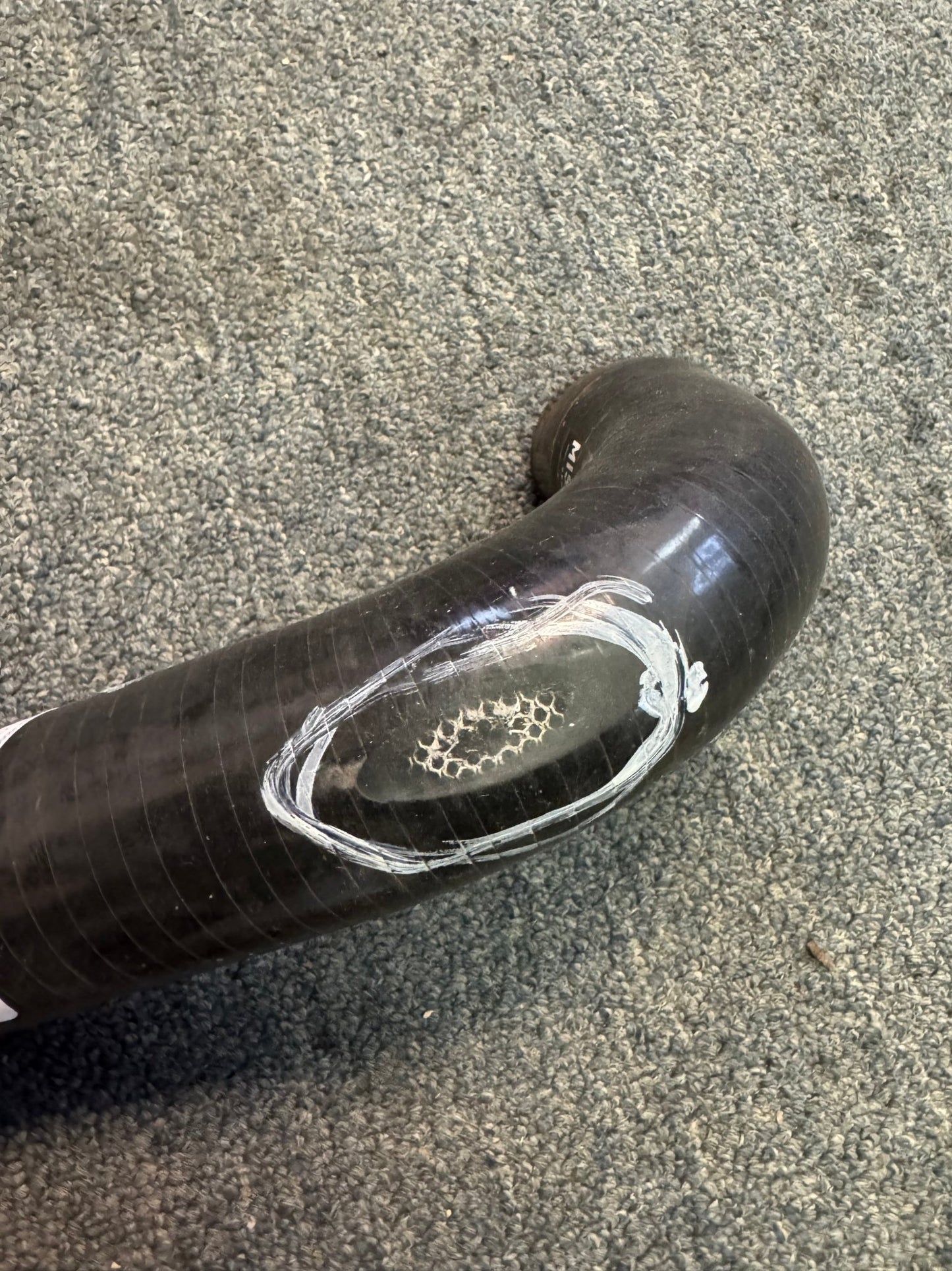 2002-2007 Subaru WRX STi Mishimoto Upper Radiator Hose Black