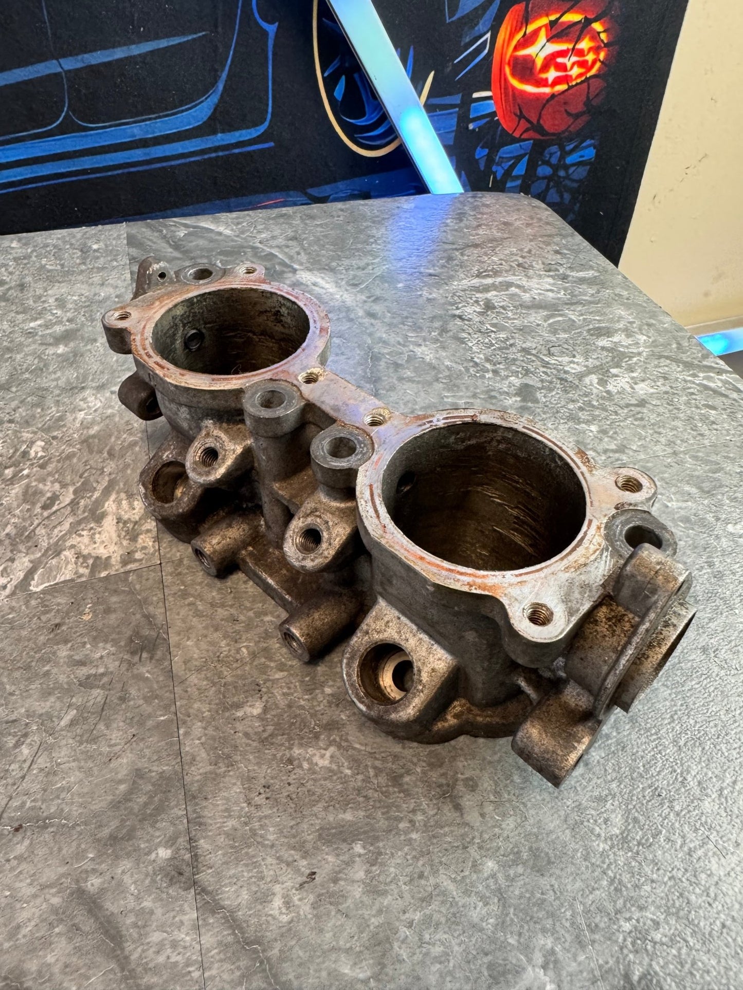 2002-2007 Subaru Impreza WRX STi OEM Engine Intake Manifold TGV Assembly Tumble Generator Valve Deletes Top Feed