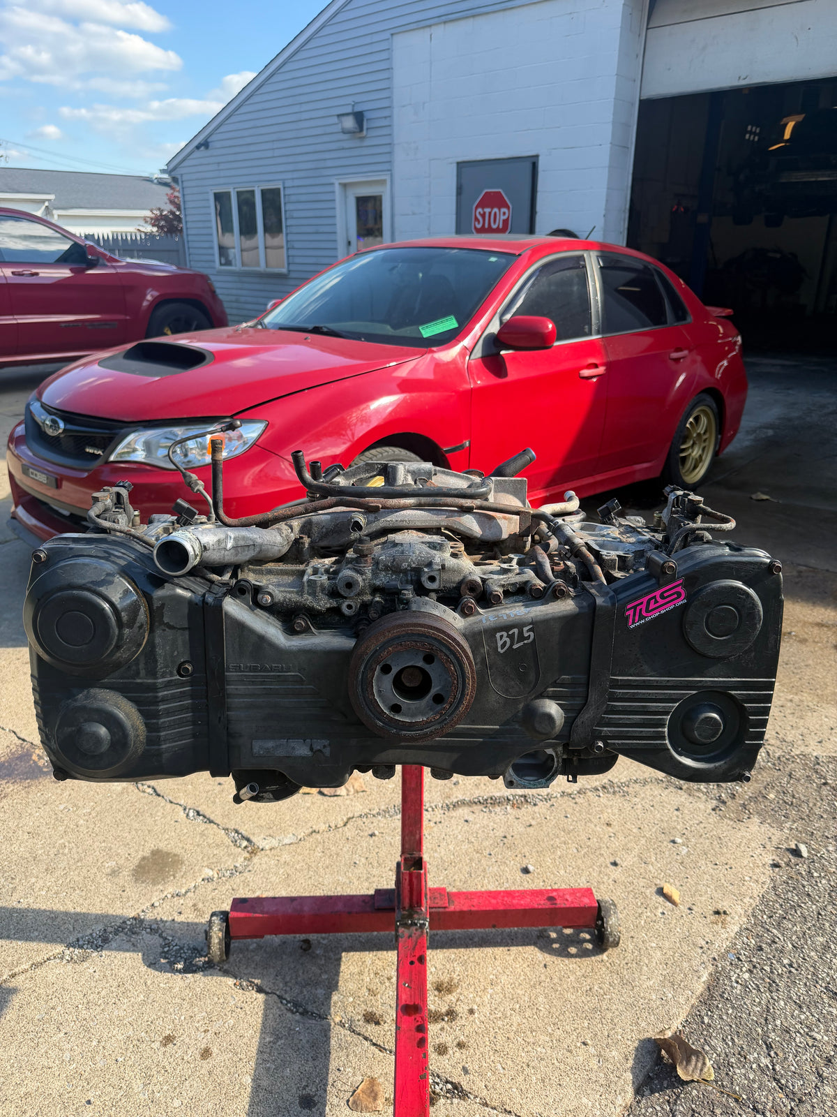 Subaru STi b25 EJ257 tested engine longblock motor SAVCS