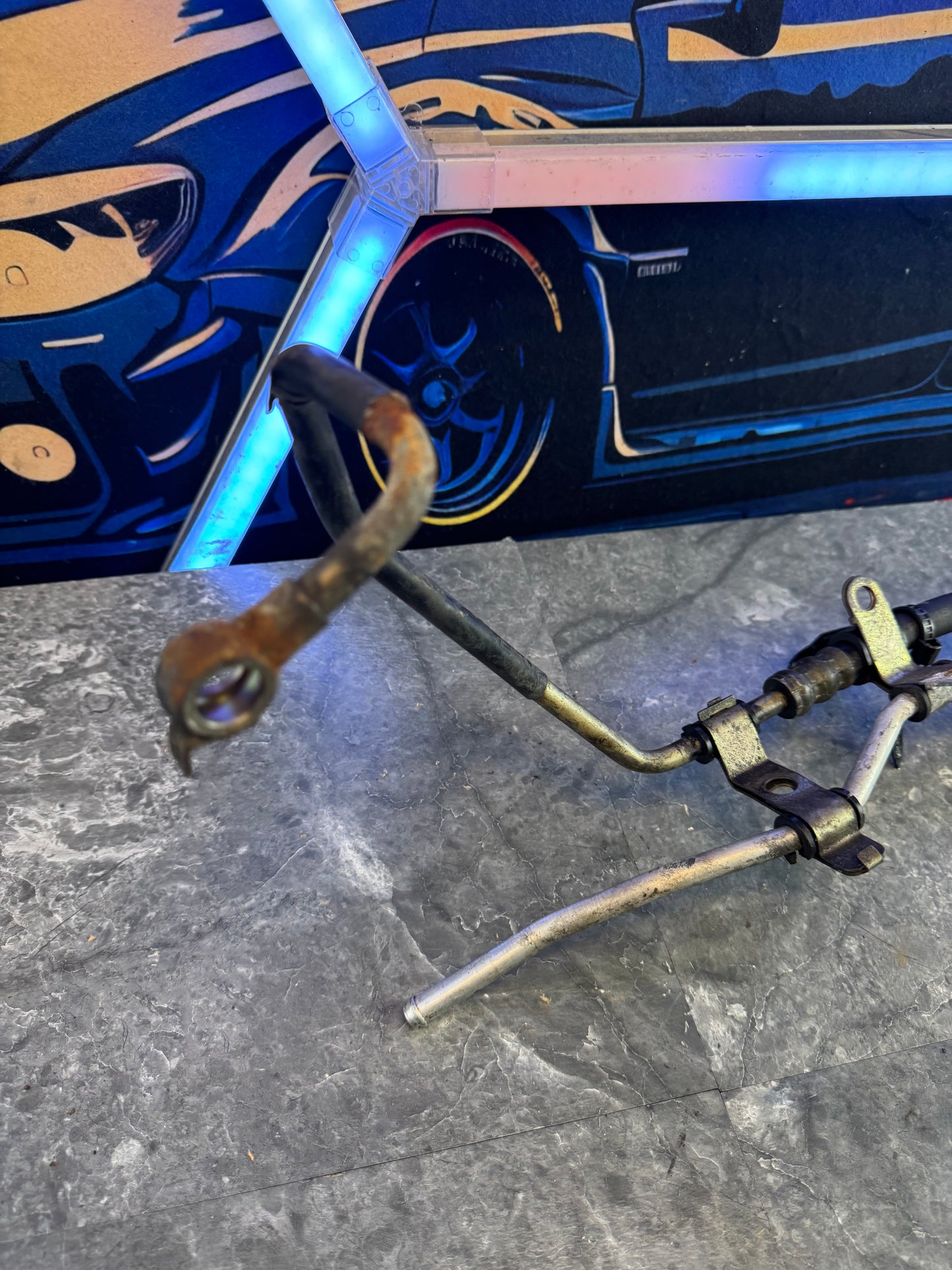 2004-2007 Subaru Impreza WRX STi Power Steering Rack & Pinion High Pressure Lines Hoses