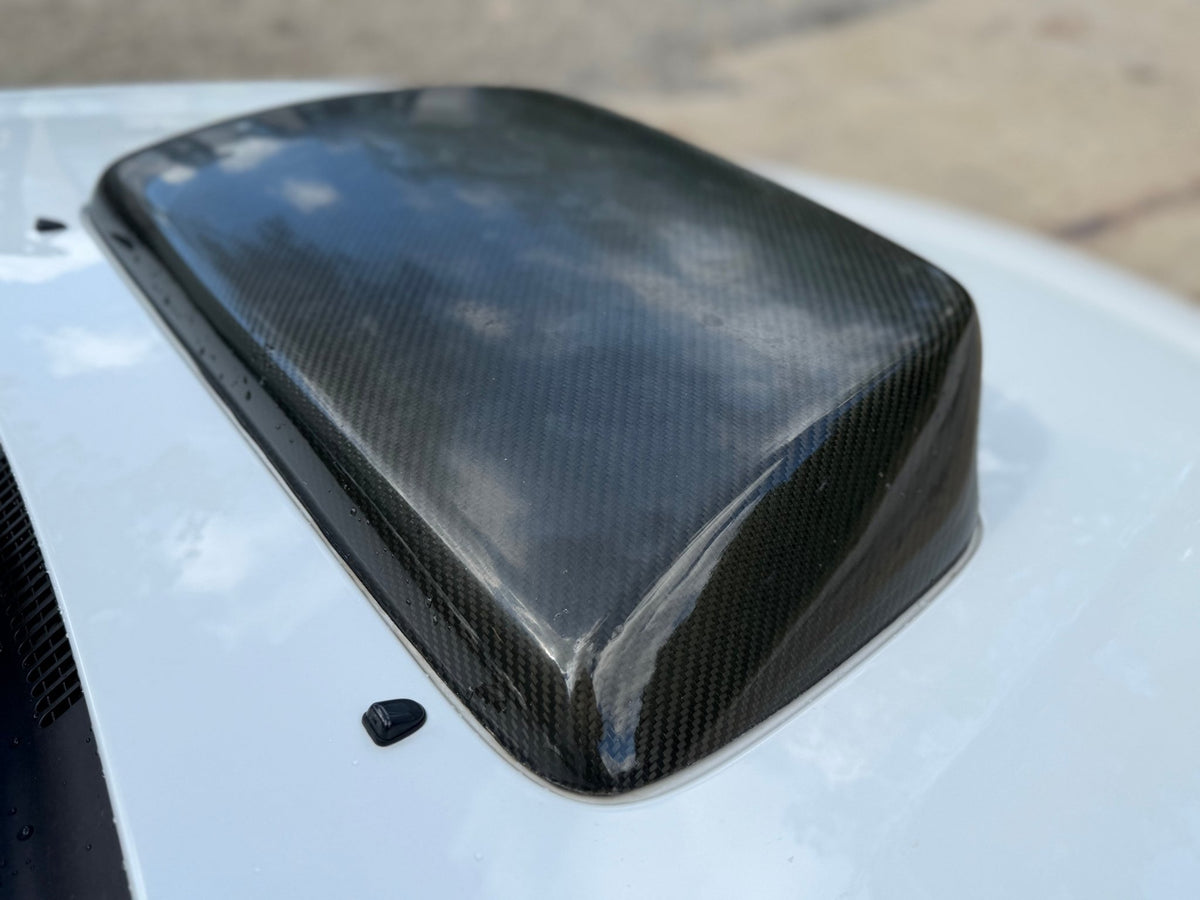 VIS tall cf carbon fiber hood scoop 2007 2006 Subaru STi & wrx