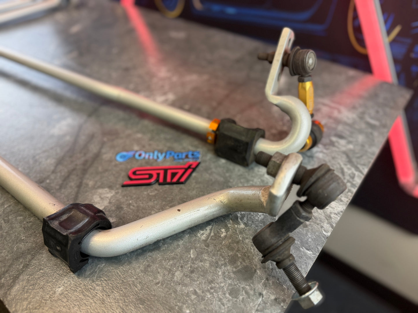 WHITELINE front and rear sway bars 2015 - 2021 STi 22 mm & 26 MM w/ end links NICE SHAPE