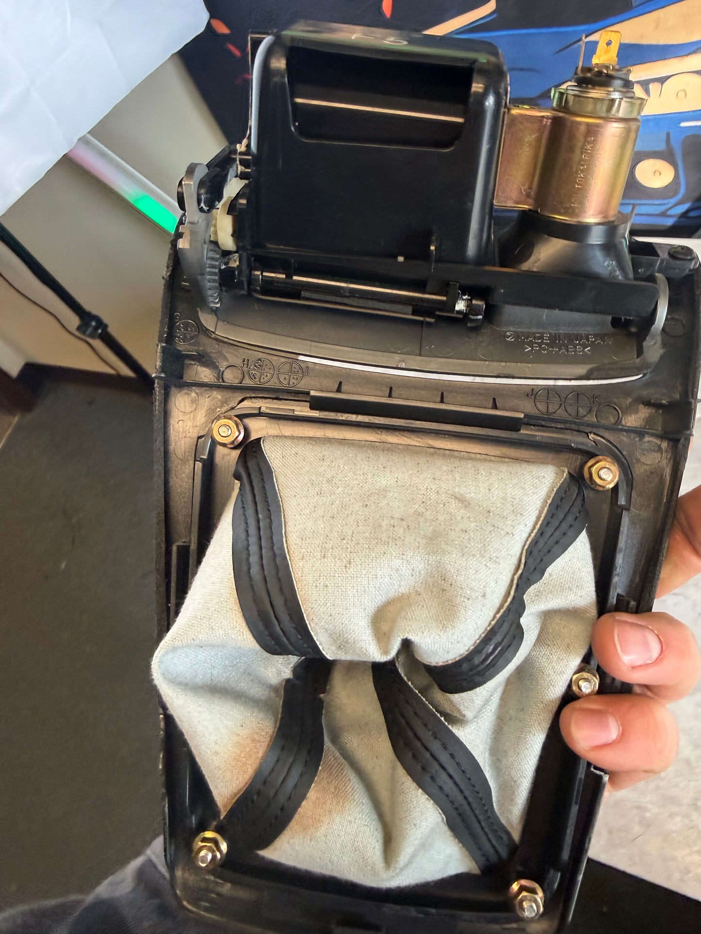 OEM 2005 - 2007 Subaru STi shifter trim assembly six speed w/ shift boot