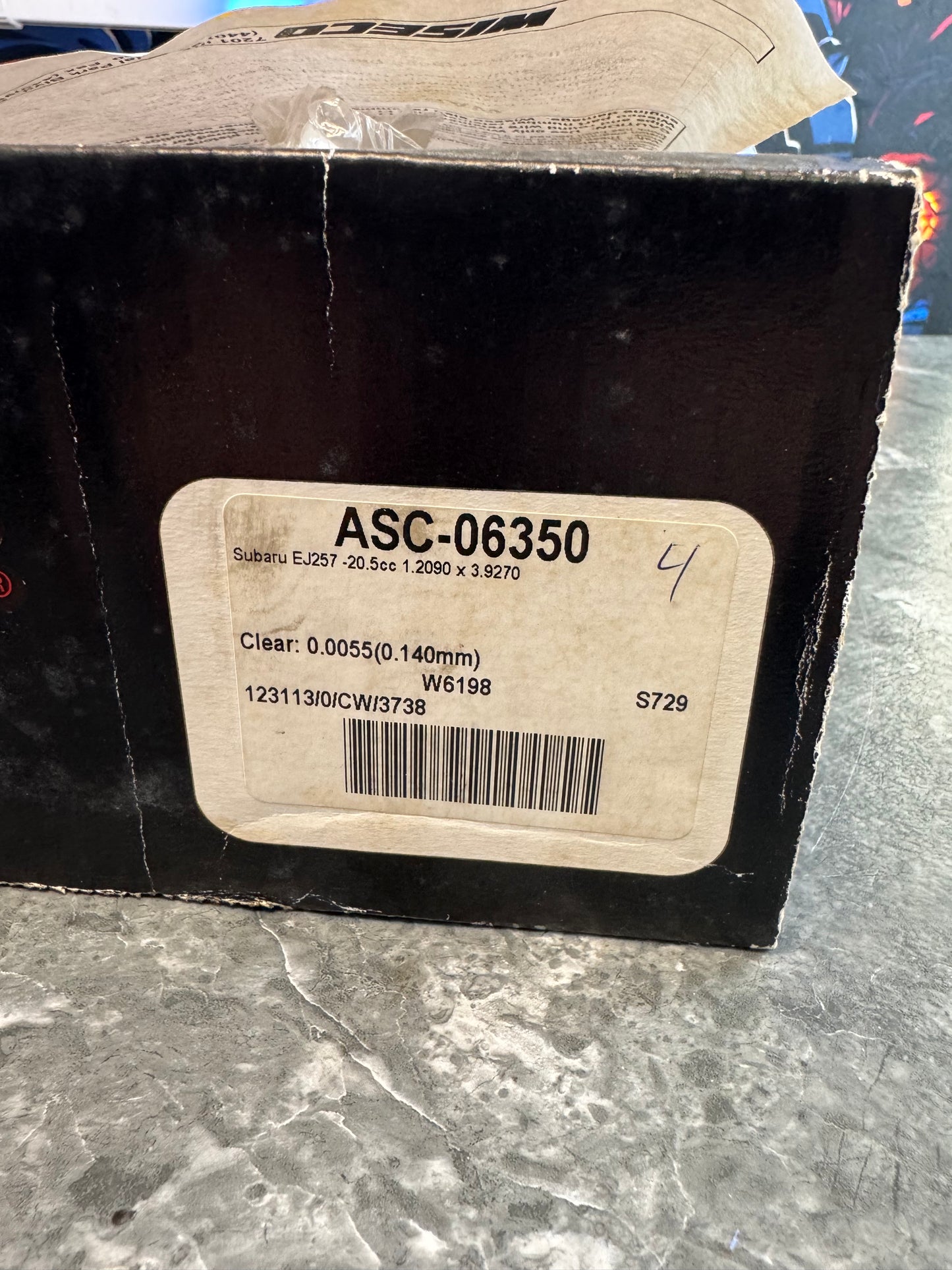 Wiseco Subaru EJ255 EJ257 Custom 99.75 Pistons With Wrist Pin And Retainers Set Of 4