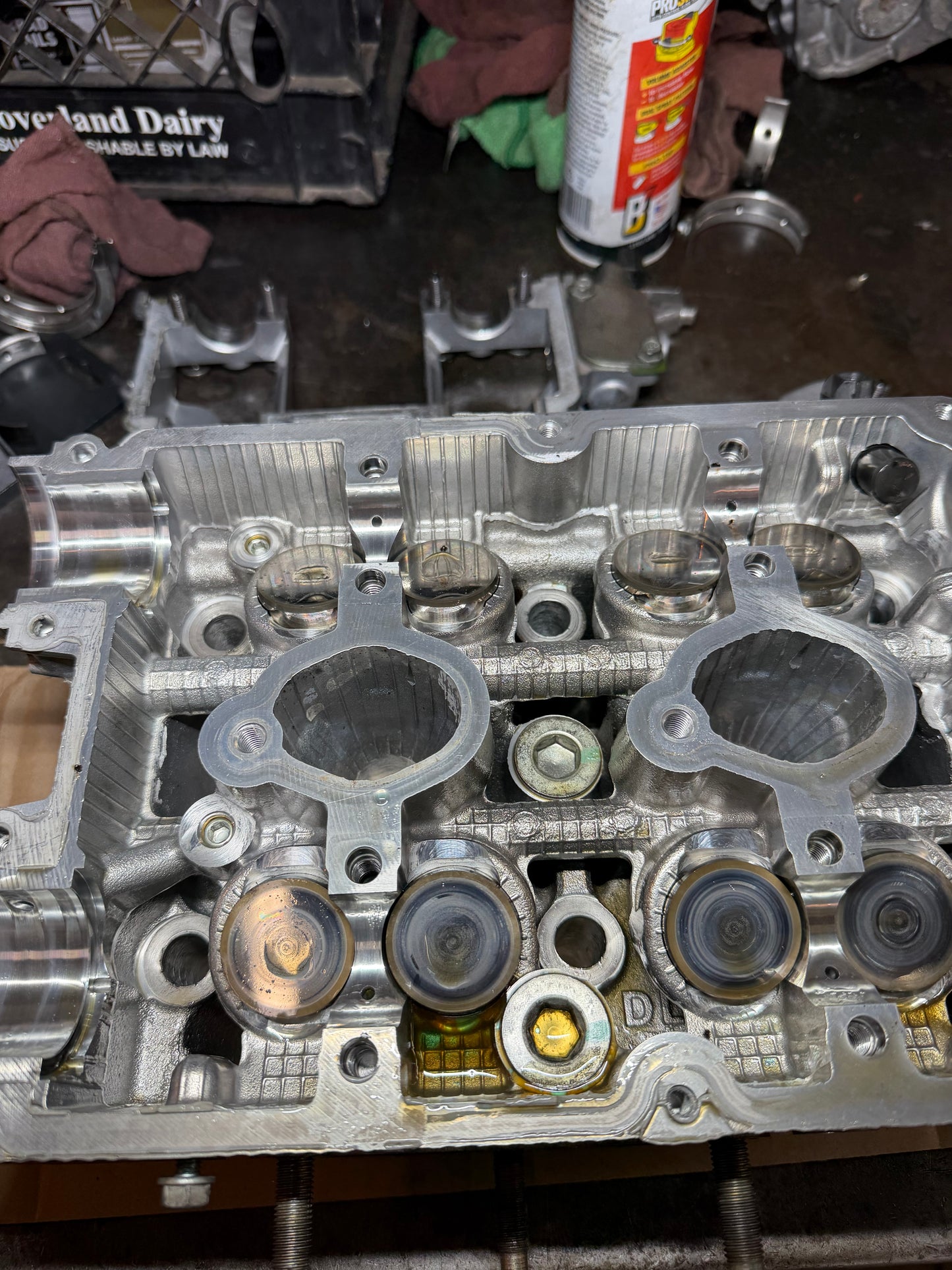 IAG “ race “ SAVCS cylinder heads Subaru STi & wrx GSC S2 cams, CNC port & polish + 1 MM valves , 14 MM drilled