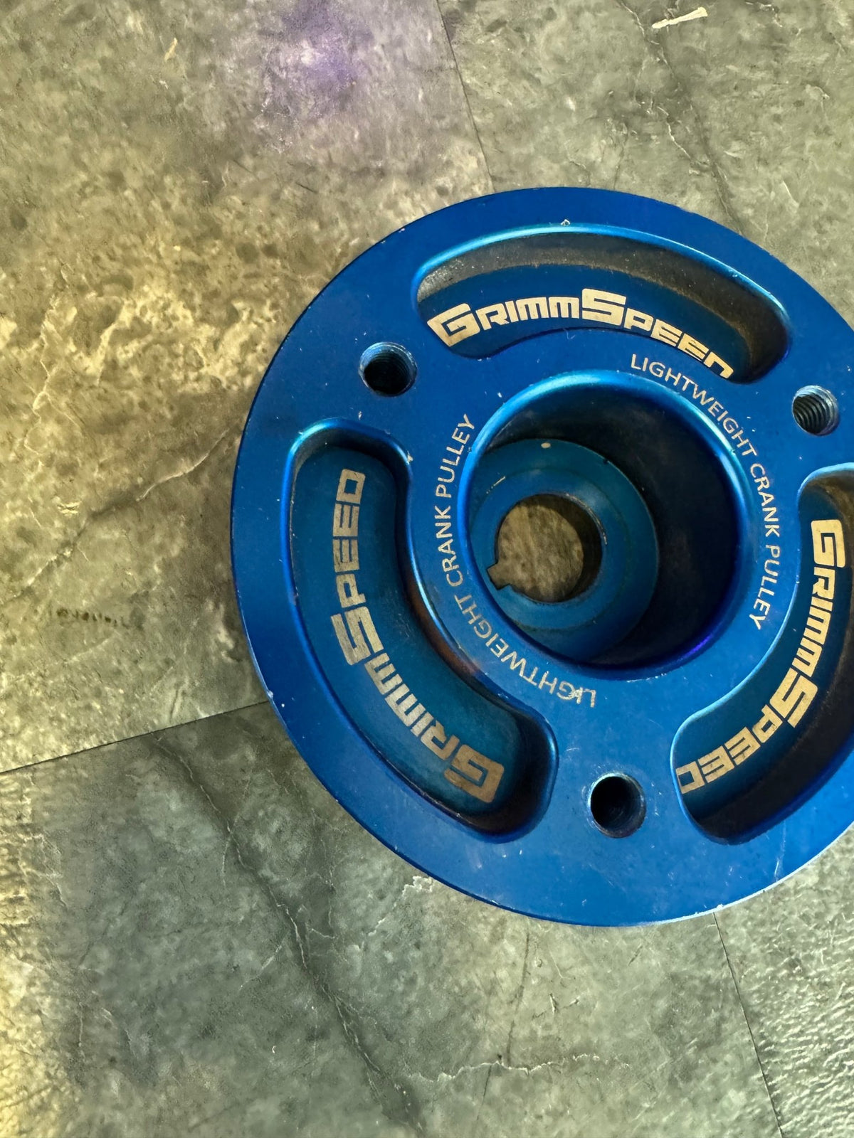 2004-2021 Subaru STi 2002-2014 WRX Grimmspeed Lightweight Crank Pulley Blue