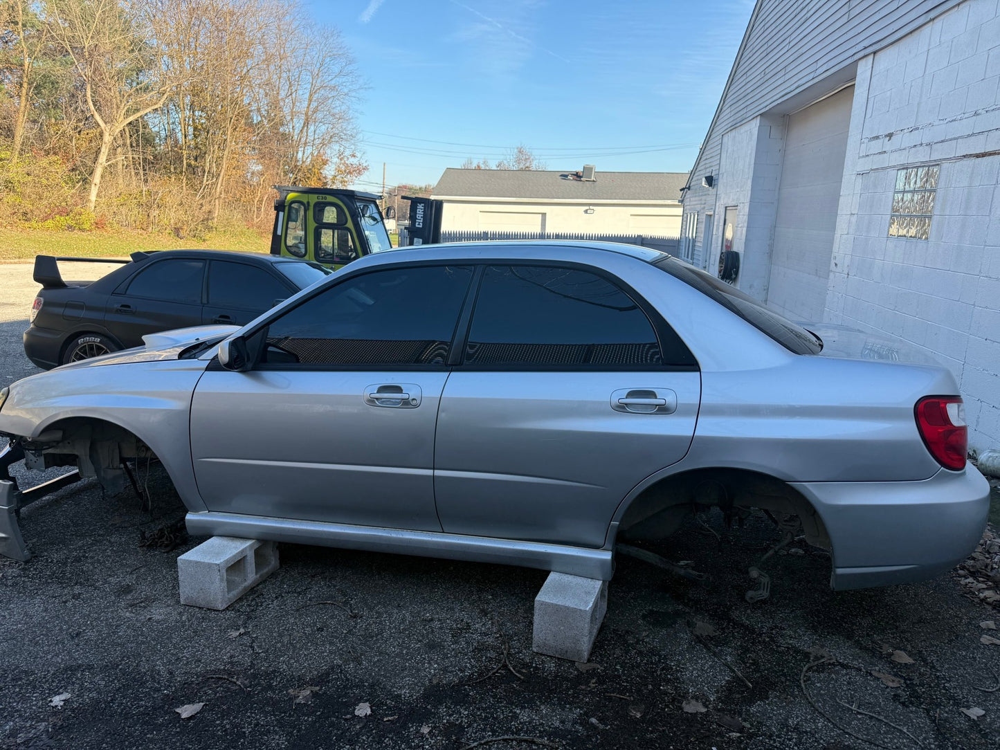 2005 Subaru wrx Sedan PSM platinum silver metallic chassis car shell project
