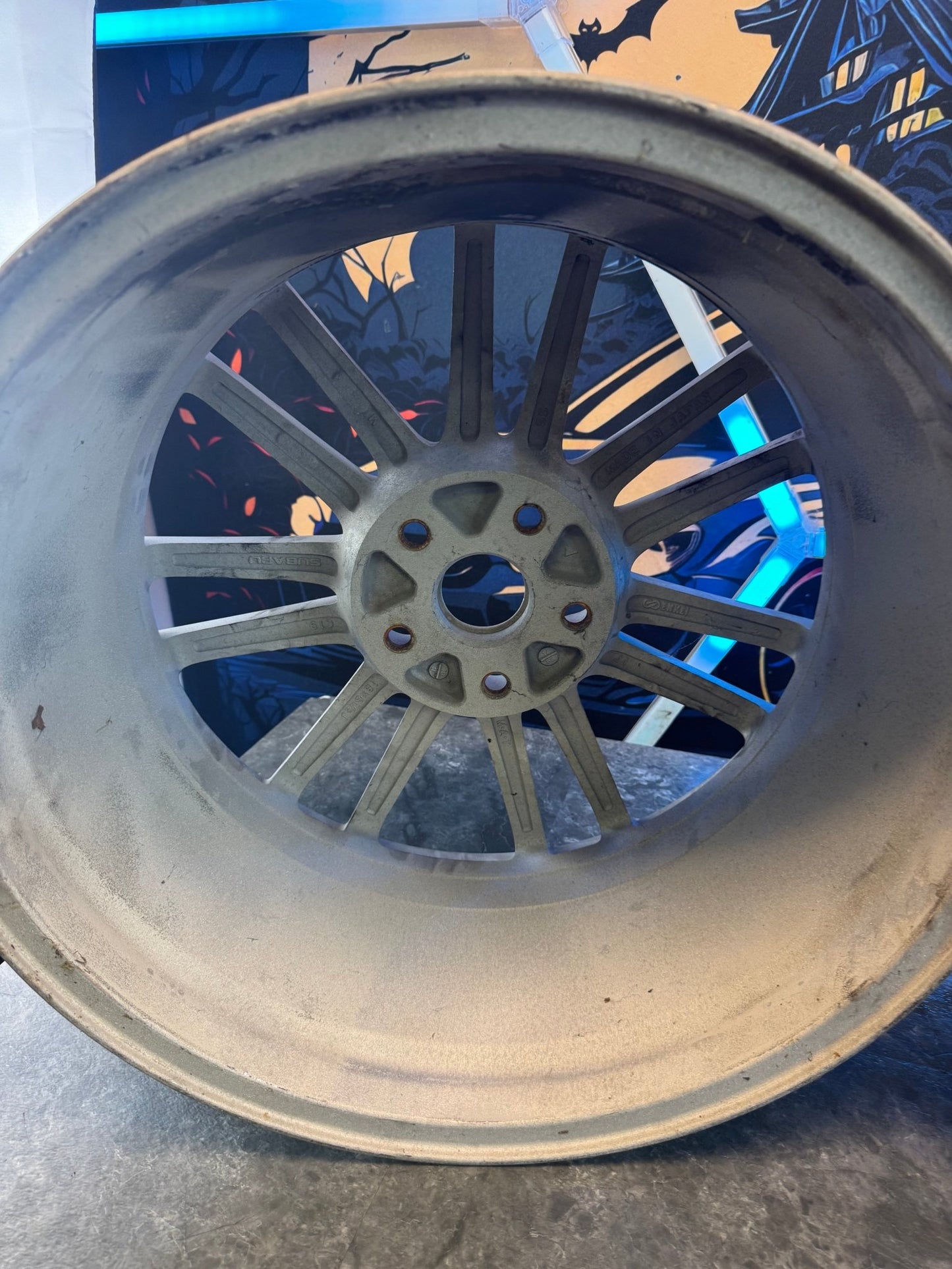 2012-2014 Subaru WRX STi OEM STi Enkei Wheels Rims No Tires Set Of 4