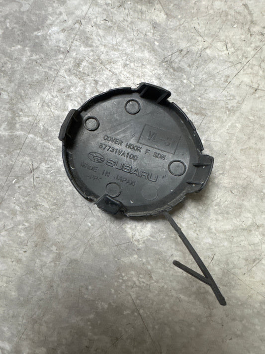 2015-2017 Subaru Impreza Front Bumper OEM Tow Hook Eye Cover Lightning Red K2-p