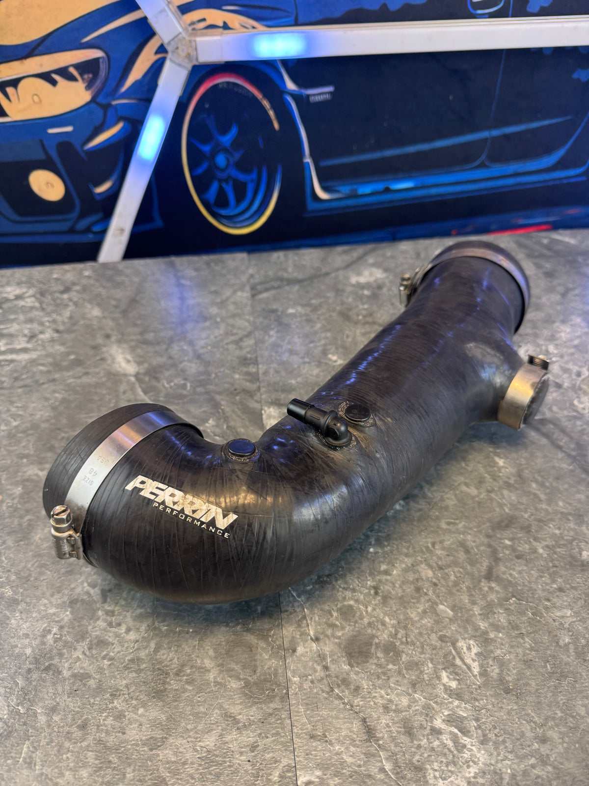 2008-2021 Subaru WRX STi Perrin 84mm Turbo Inlet FP Turbo Size Black
