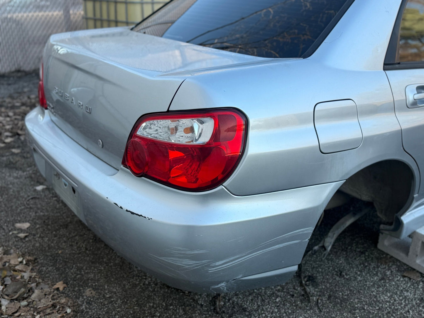 2005 Subaru wrx Sedan PSM platinum silver metallic chassis car shell project