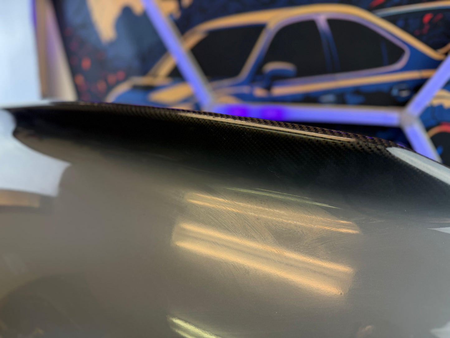 VIS “ demon “ Subaru carbon fiber trunk w/ duckbill wing gurney flap 2002-2007 wrx & Impreza Sedan 04-07 STi