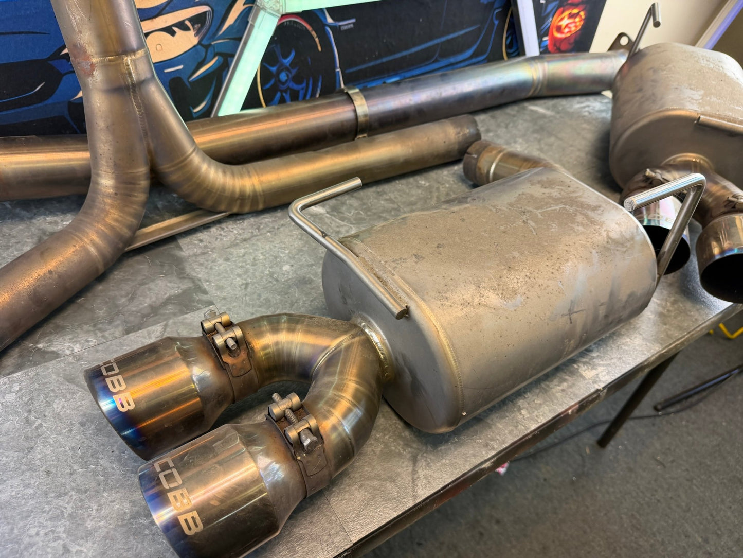 COBB TUNING 2011 - 2021 Subaru sti & wrx FULL TI titanium catback exhaust quad tip