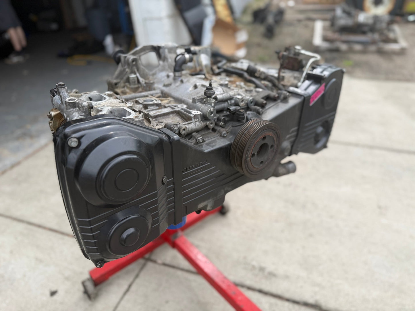 SUBARU used EJ25 EJ255 turbo engine long block longblock boxer motor w/ d25 SAVCS heads ARP studs