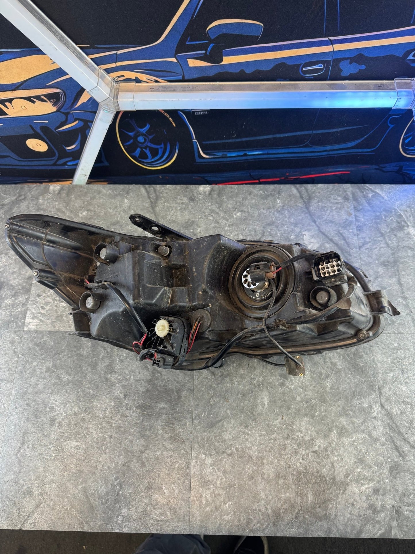 2015-2017 Subaru WRX STi OEM Driver Side Headlight Assembly Damaged For Parts