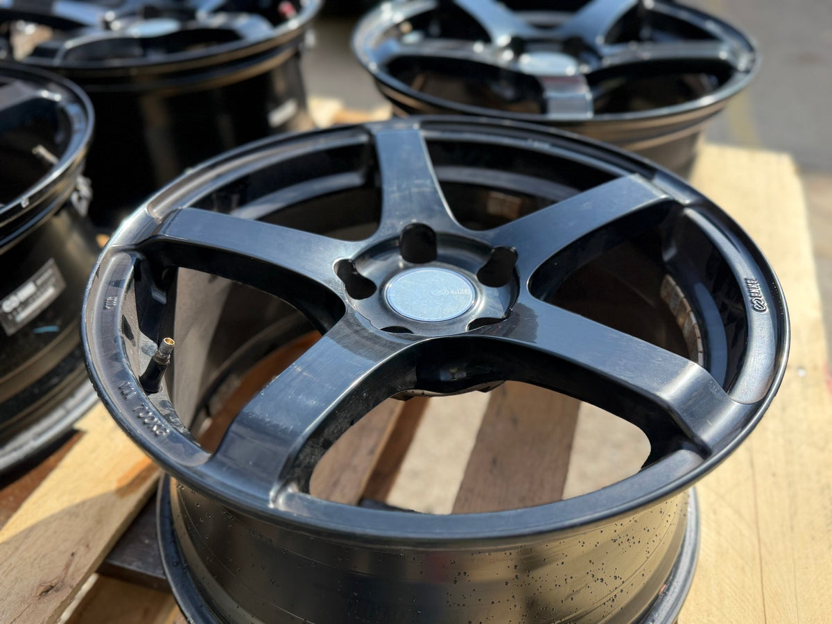 Enkei Kojin 17x8 +45 5x114.3 Wheels for 2005-2018 Subaru WRX STI