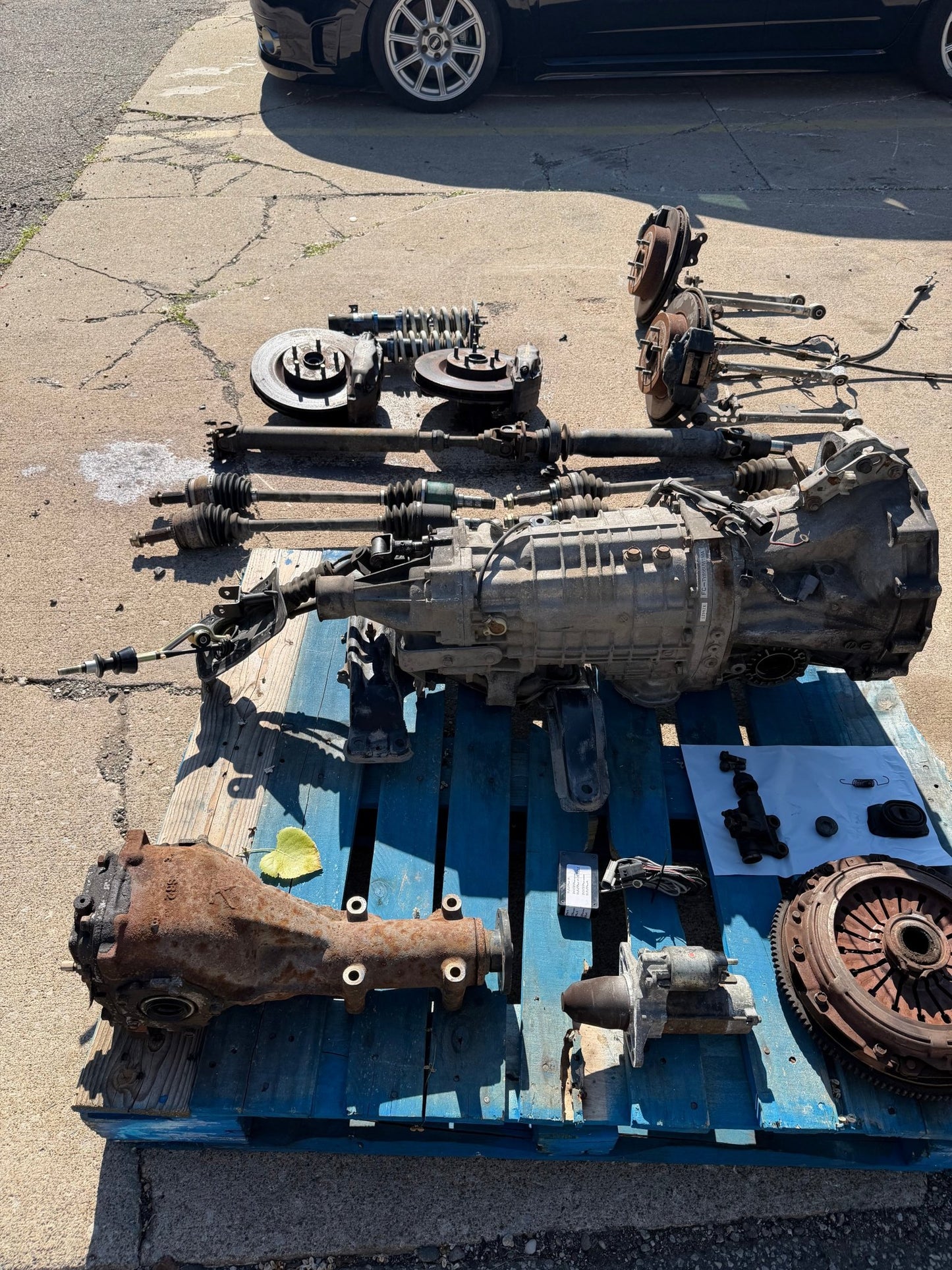 2002 - 2007 wrx 04-07 subaru  STi 6 speed transmission swap package for wrx DCCD brembos r 180 I wire