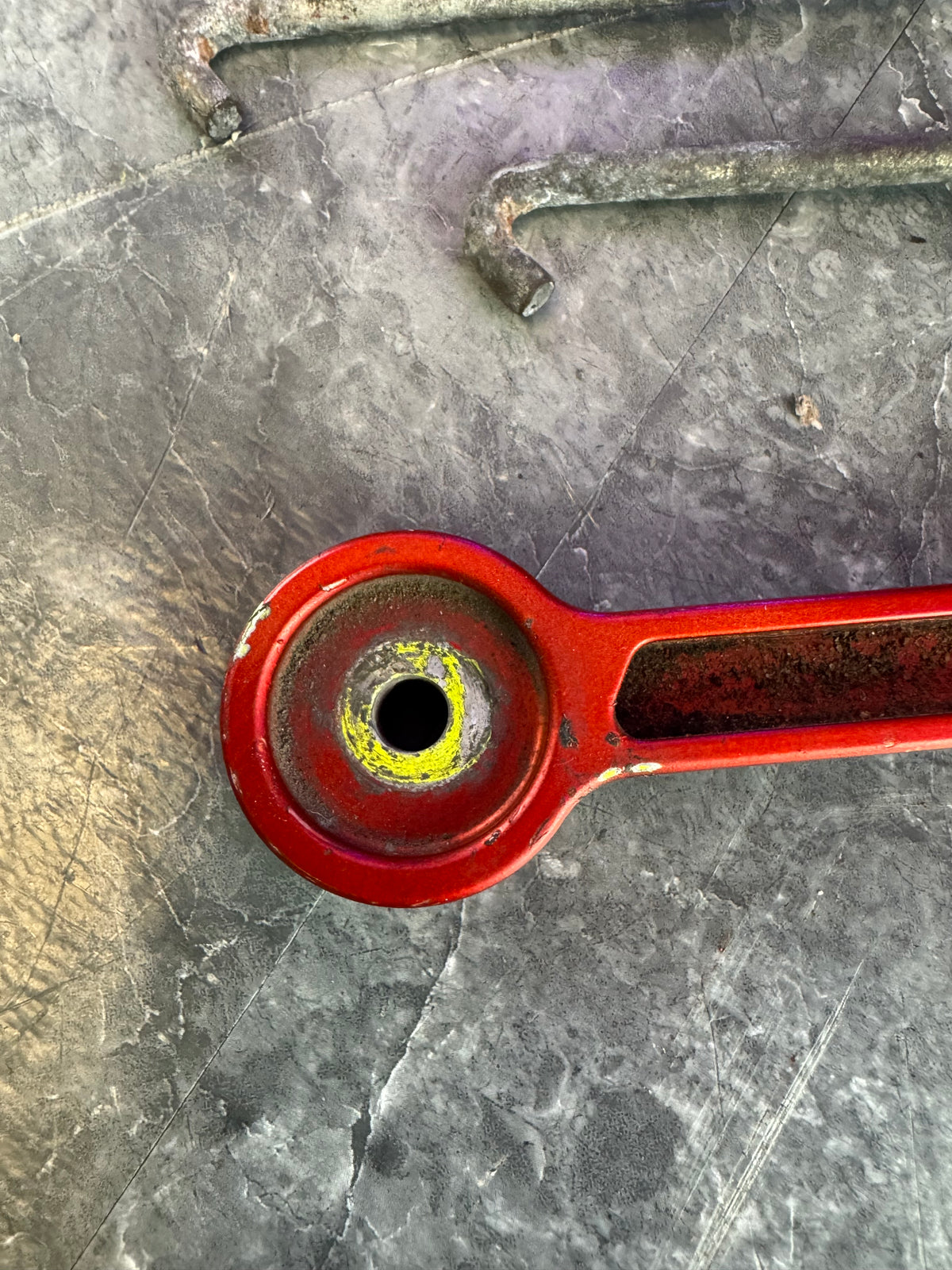 2004-2021 Subaru Impreza WRX STi Aftermarket Billet Aluminum Battery Tiedown Hold Down Red