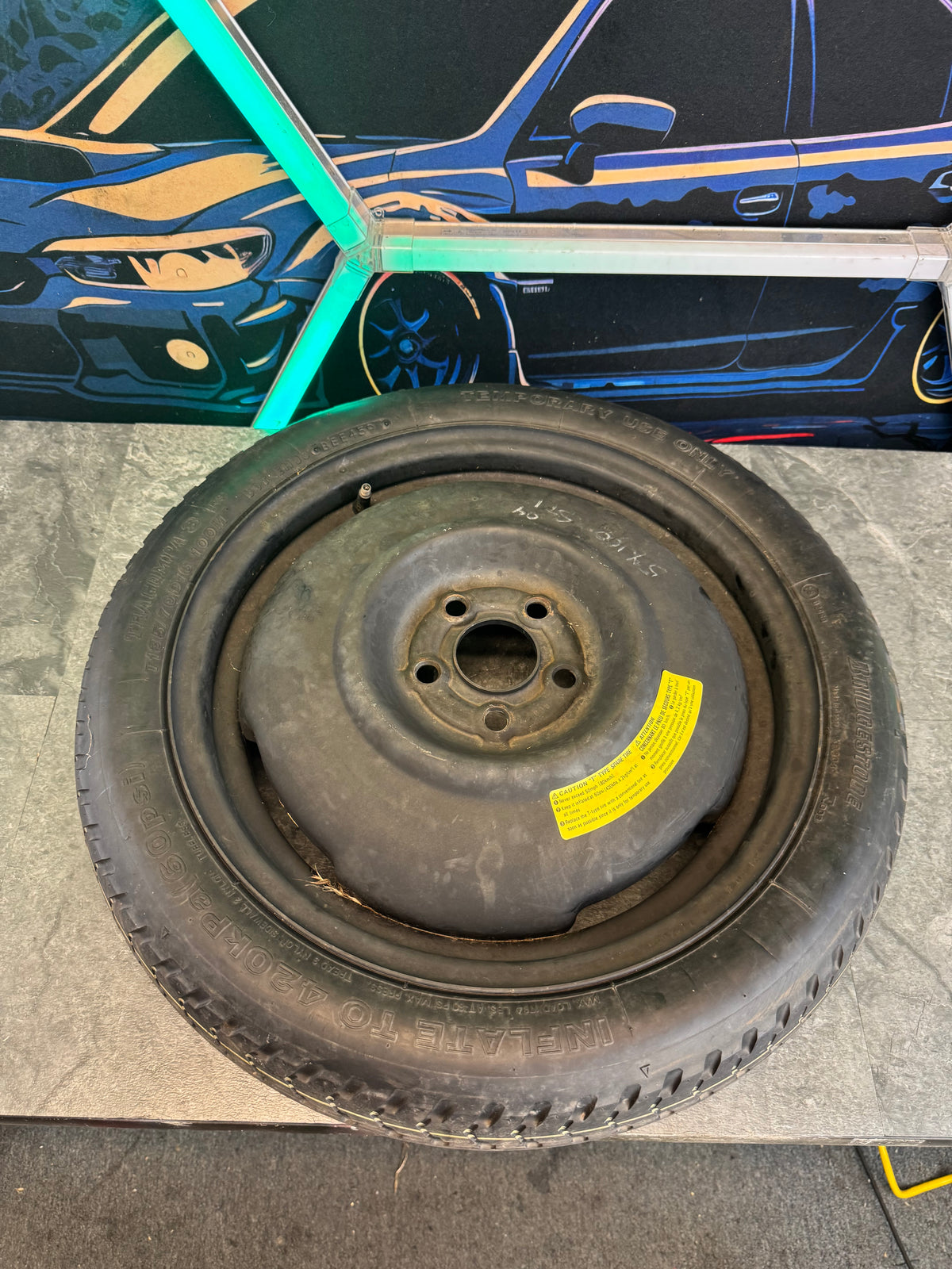 2004 Subaru WRX STi / 2006-2007 Subaru WRX OEM Subaru Spare Tire Emergency Tire Wheel Spare Donut