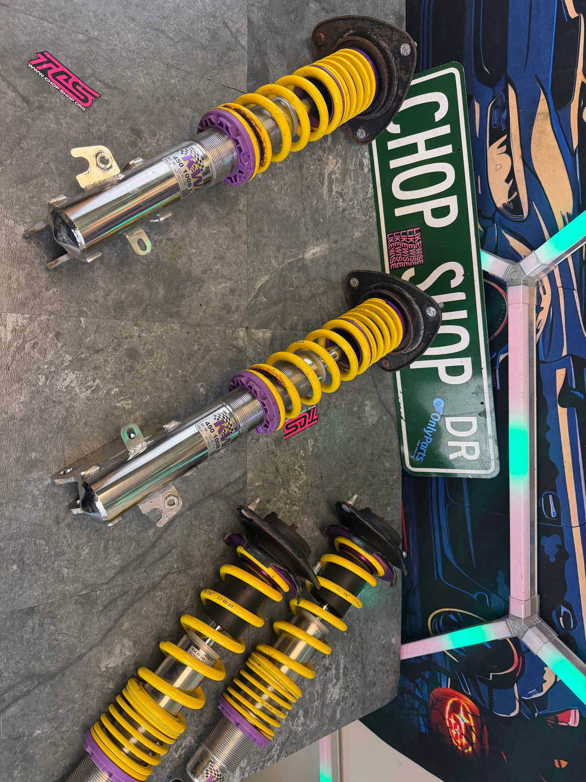 KW adjustable coilover suspension 2015-2021 Subaru STi & wrx 5x114 v1