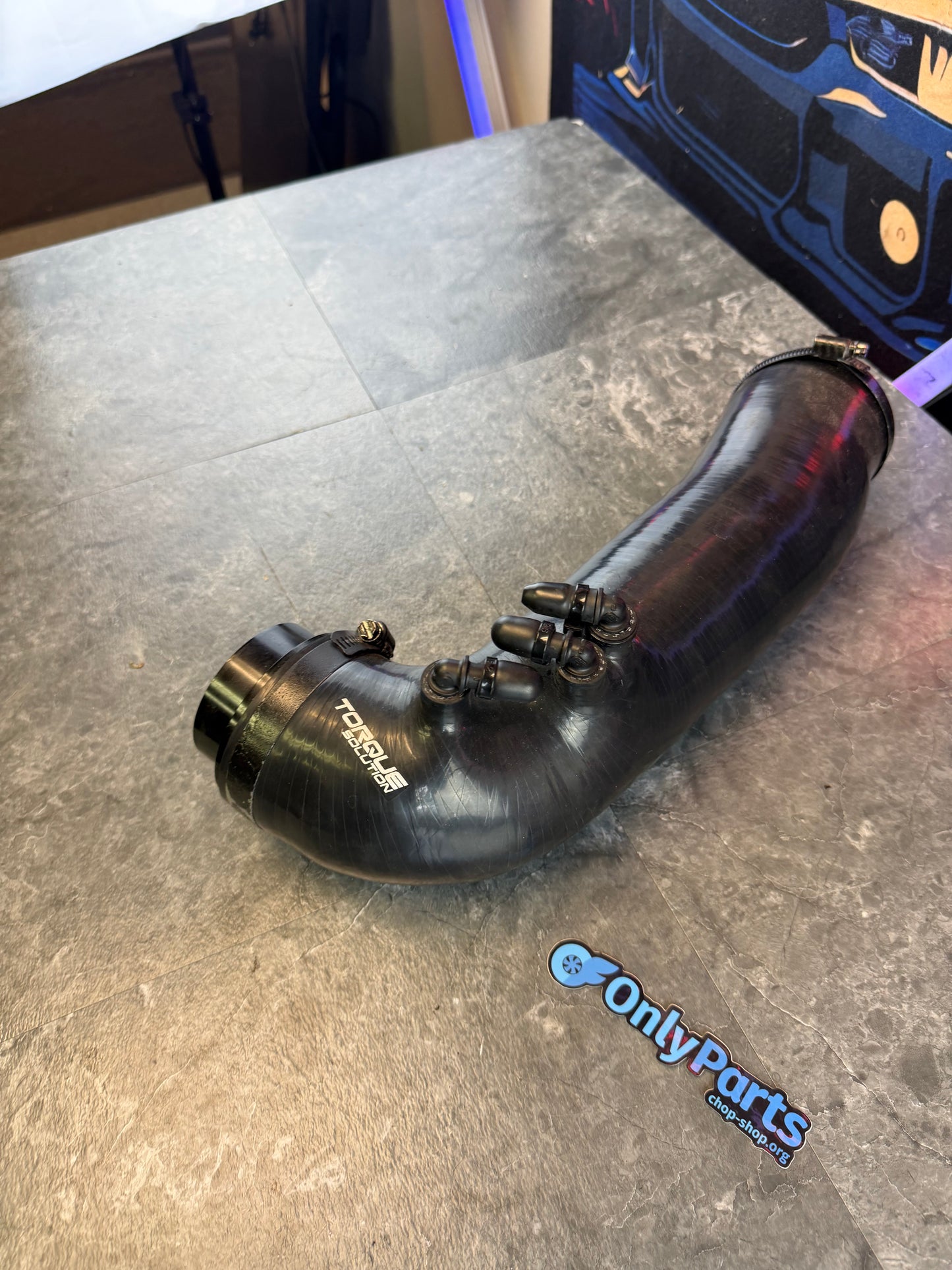 TORQUE SOLUTION 3” silicone inlet SUBARU STi & WRX EJ257 ( for use with blouch 3” turbos )