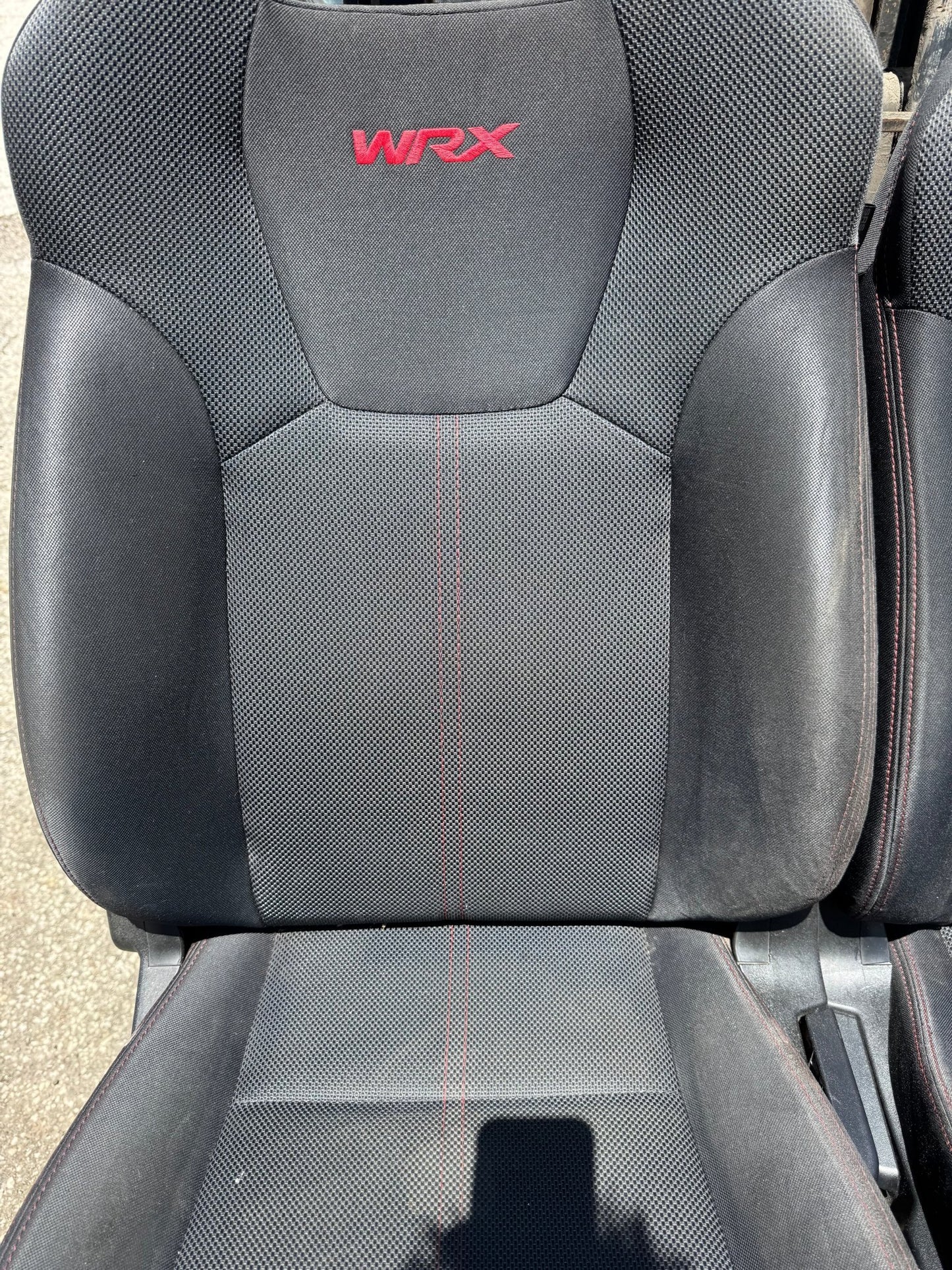 2008-2014 Subaru WRX OEM Seat Set Passenger Driver Front Cloth Pair