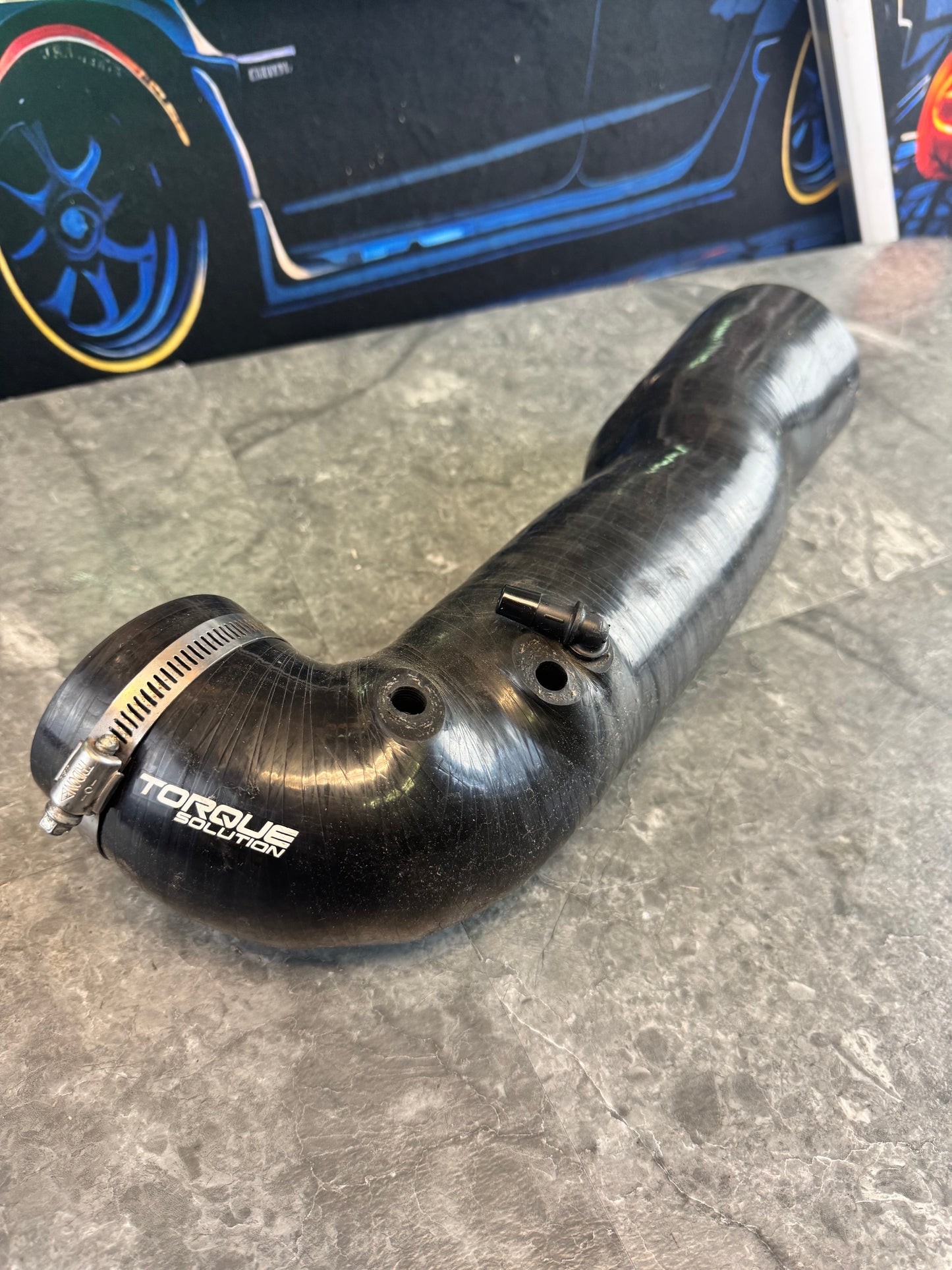 2008-2021 Subaru WRX STi Torque Solution 84mm Turbo Inlet FP Turbo Size Black