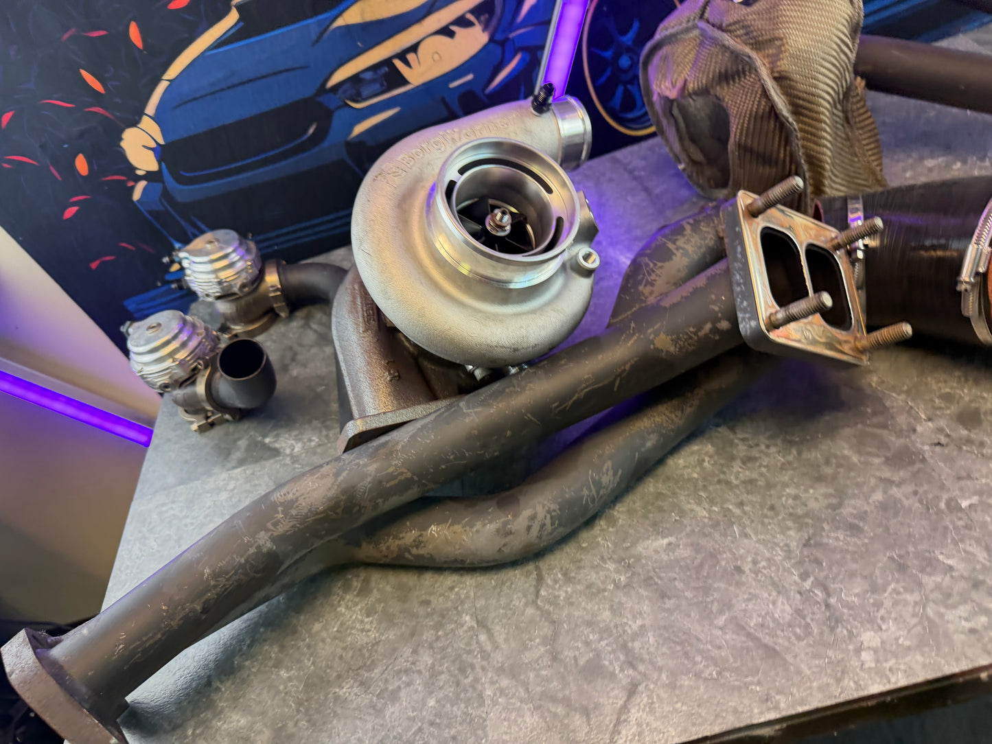 FULL RACE EFR S200 rotated twin scroll turbo kit 08-21 STi 08-12 Subaru wrx tial EWG x 2