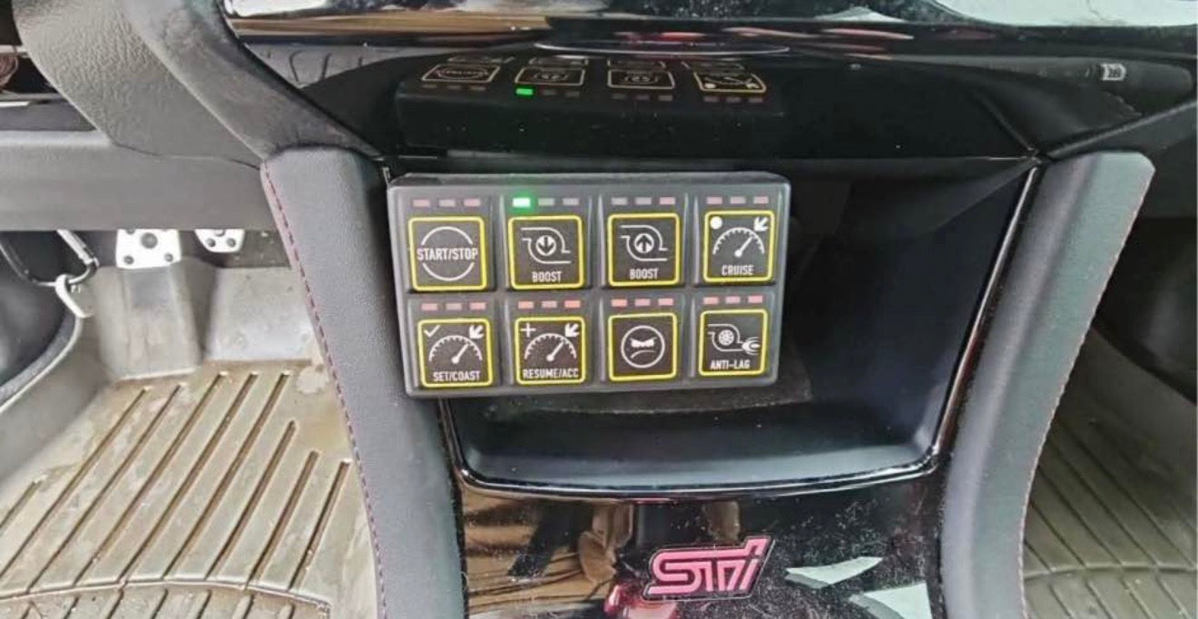 HALTECH ecu set up for VA Subaru STi ELITE 2500 stand alone LC-7 display & 8 button pad haltech